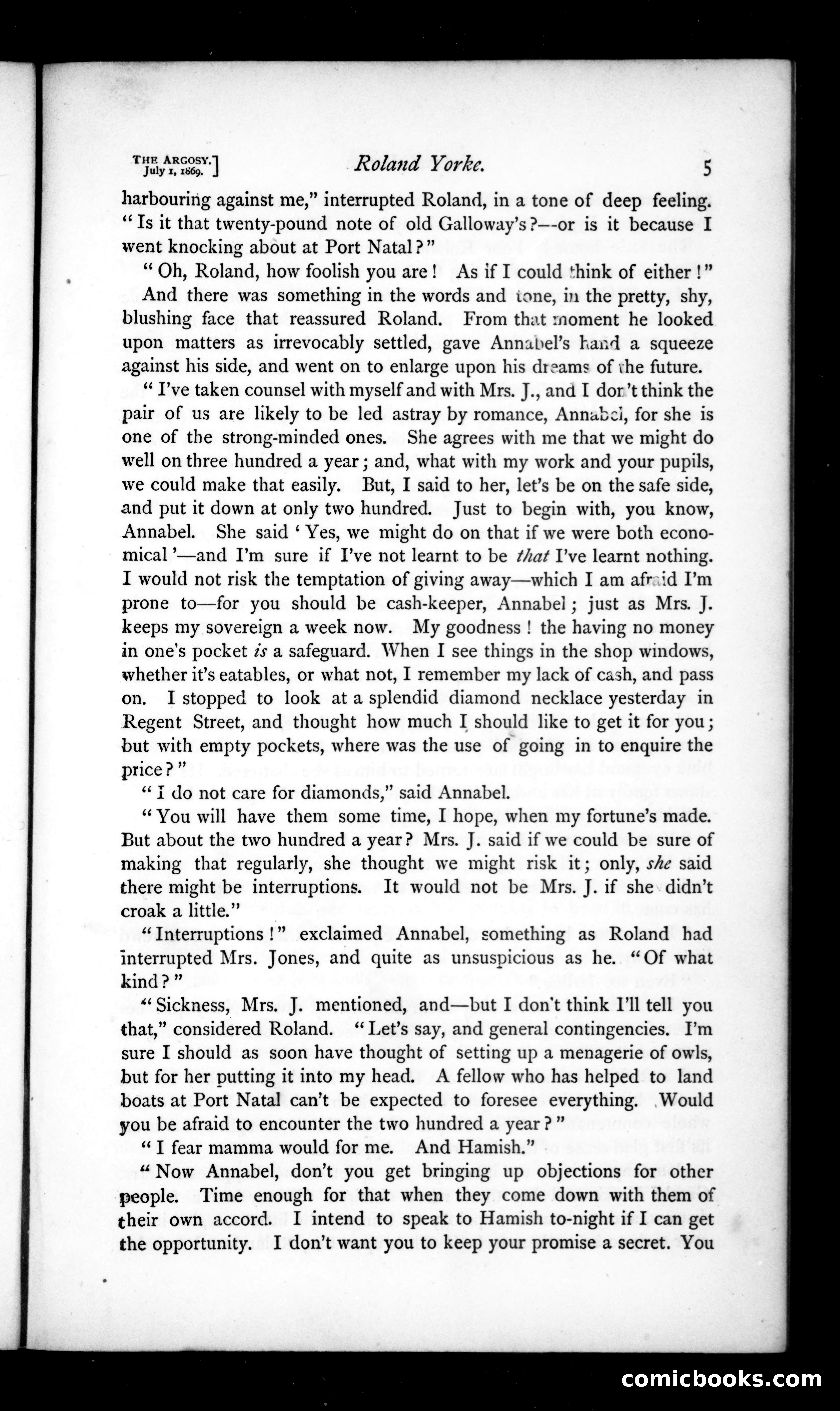 The Argosy, Vol. VIII — page 5 of 80