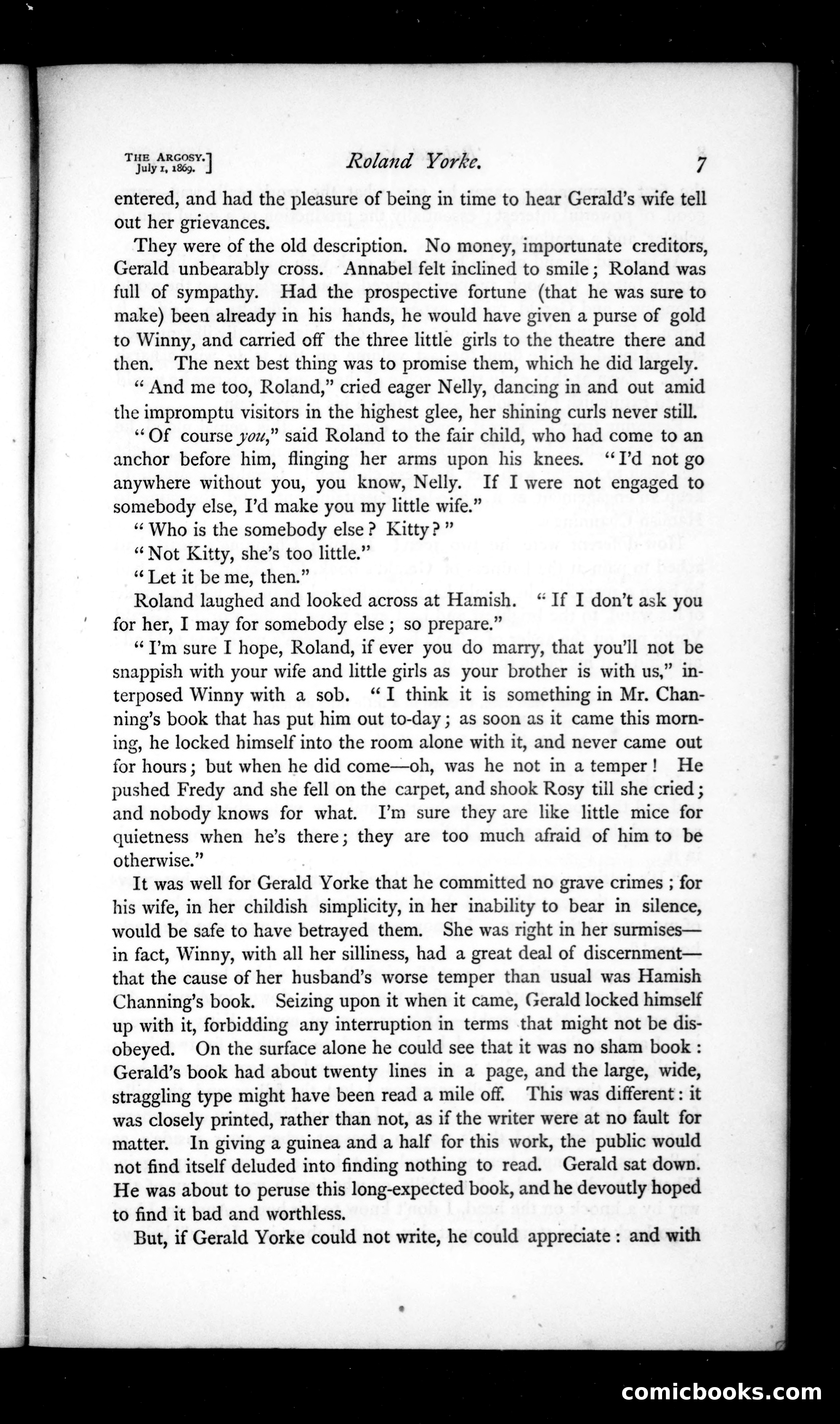 The Argosy, Vol. VIII — page 7 of 80