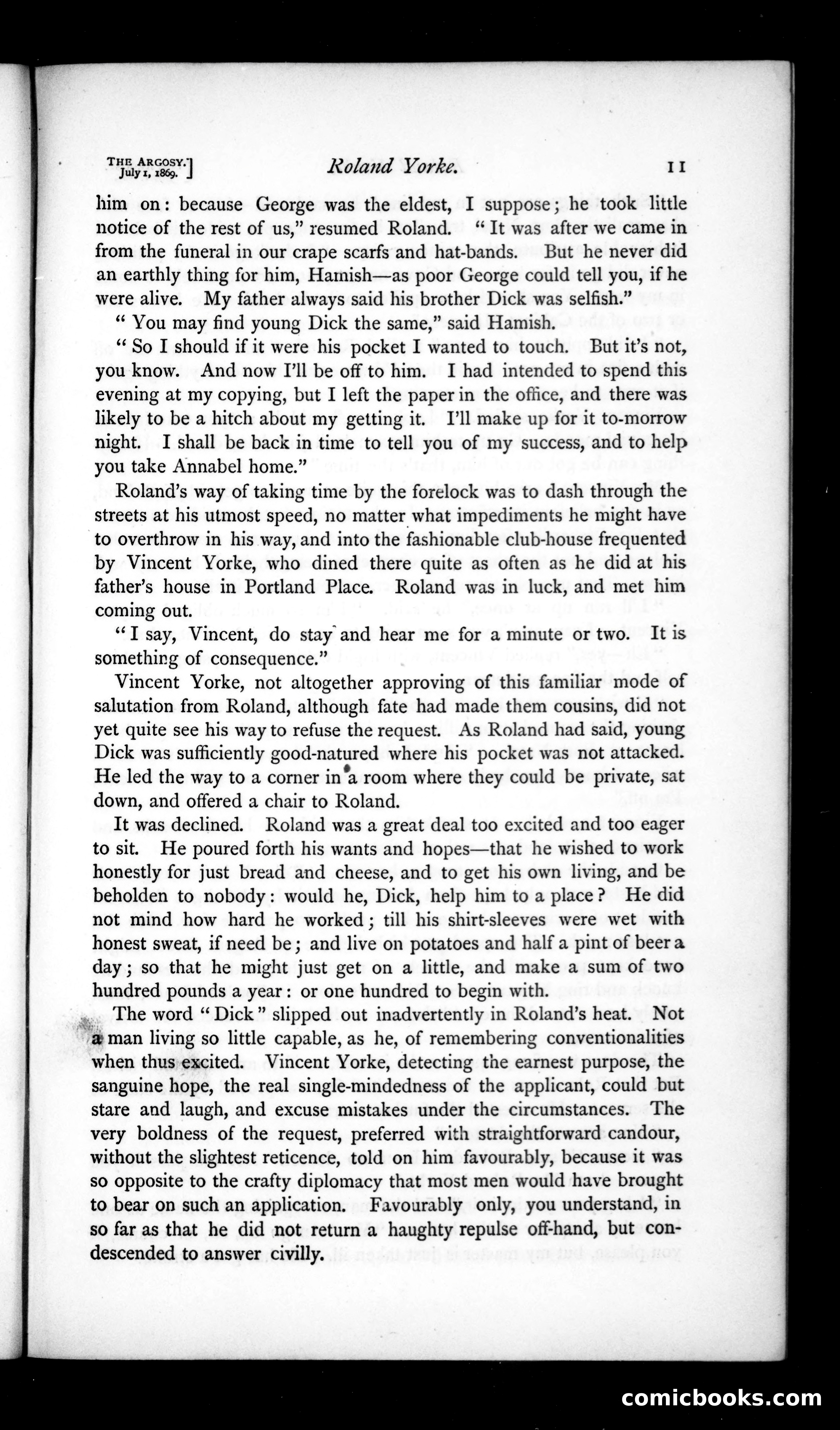 The Argosy, Vol. VIII — page 11 of 80