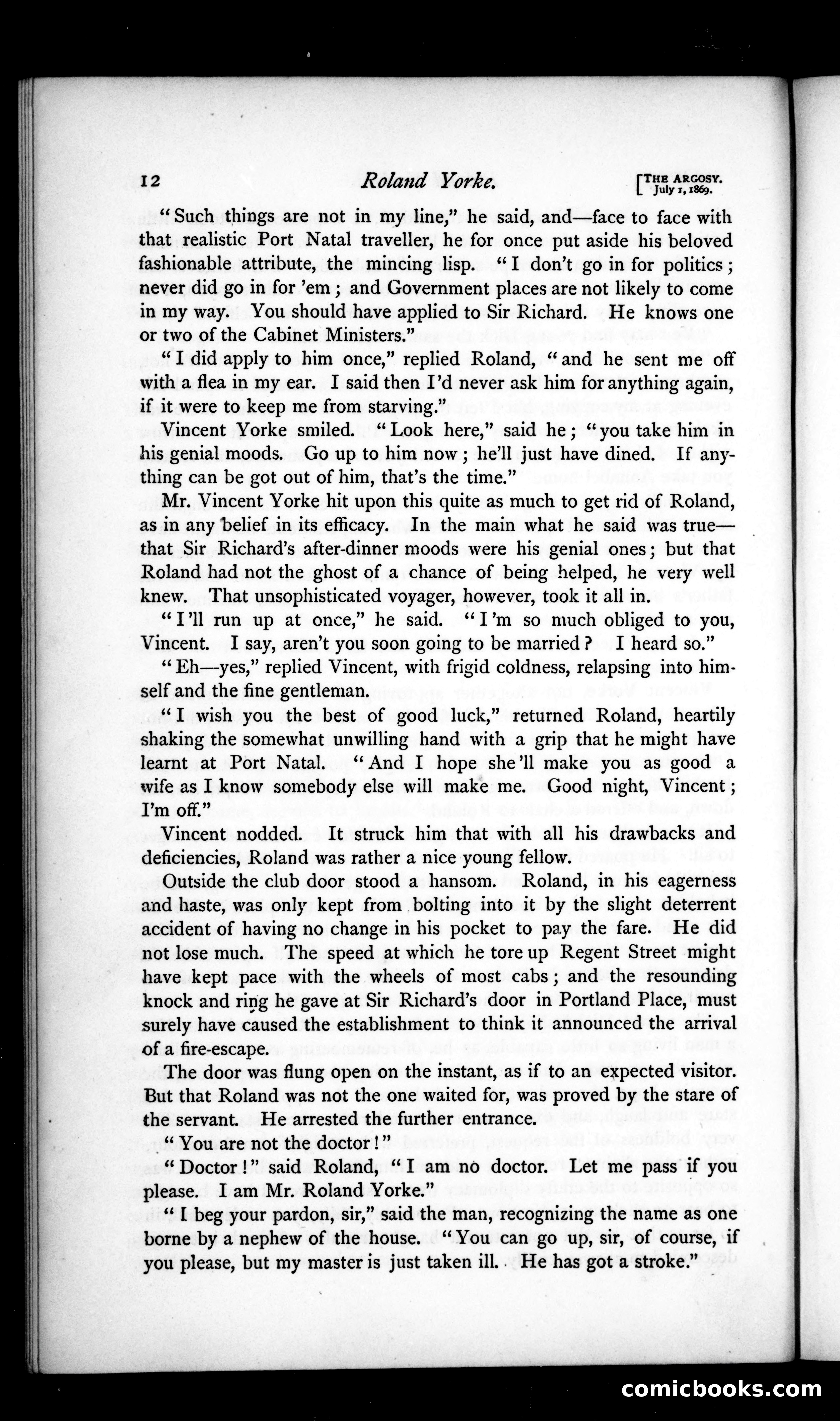 The Argosy, Vol. VIII — page 12 of 80