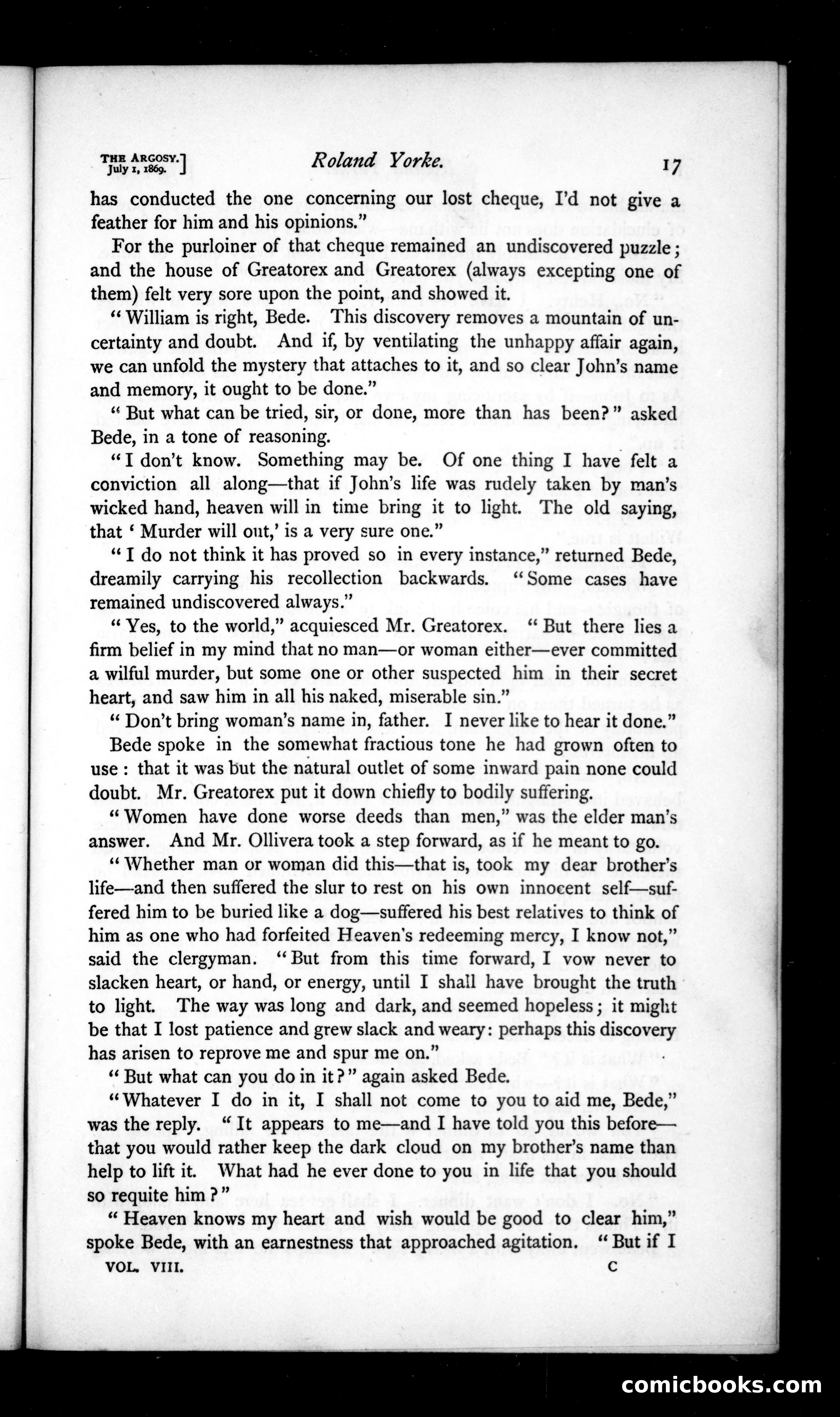 The Argosy, Vol. VIII — page 17 of 80