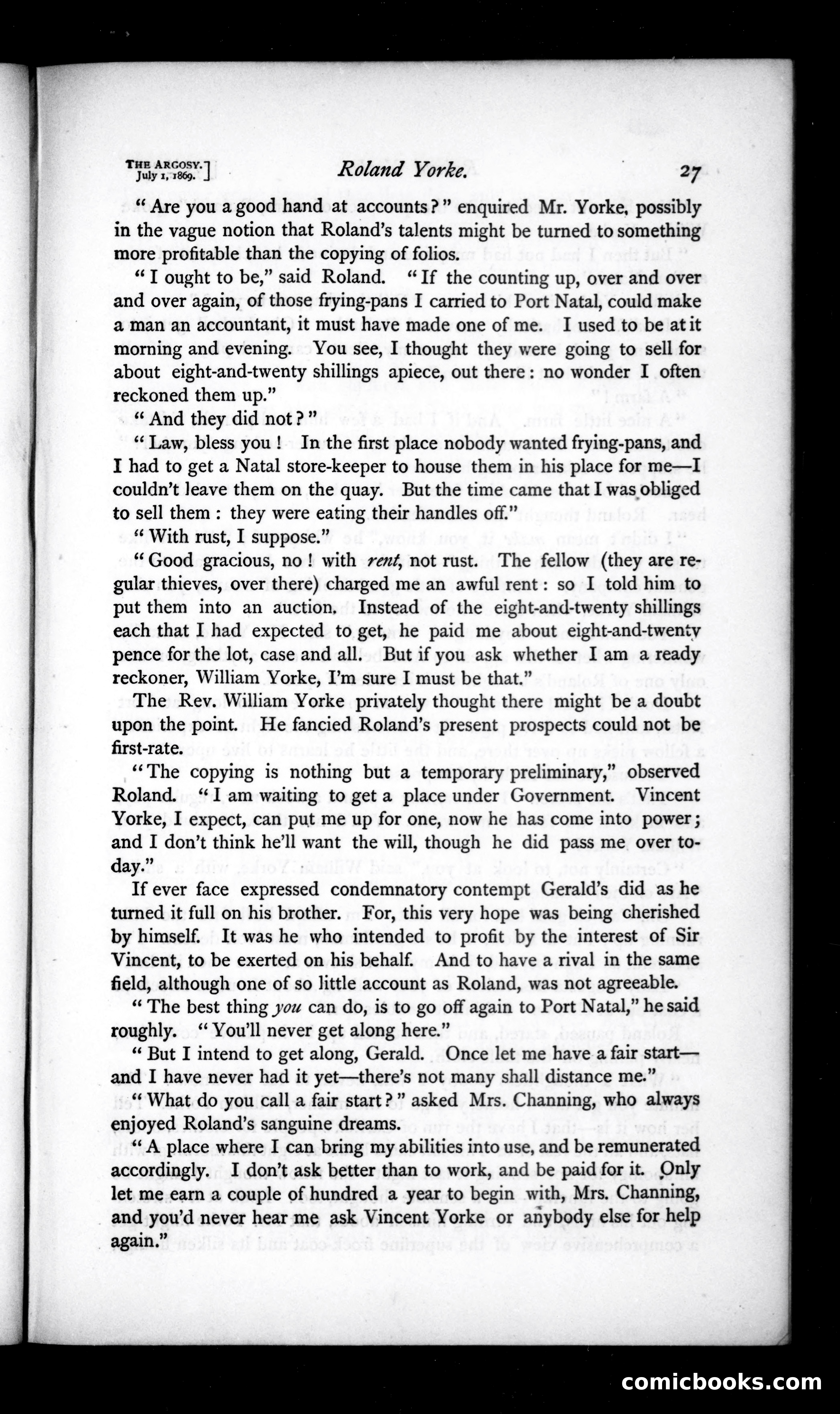 The Argosy, Vol. VIII — page 27 of 80