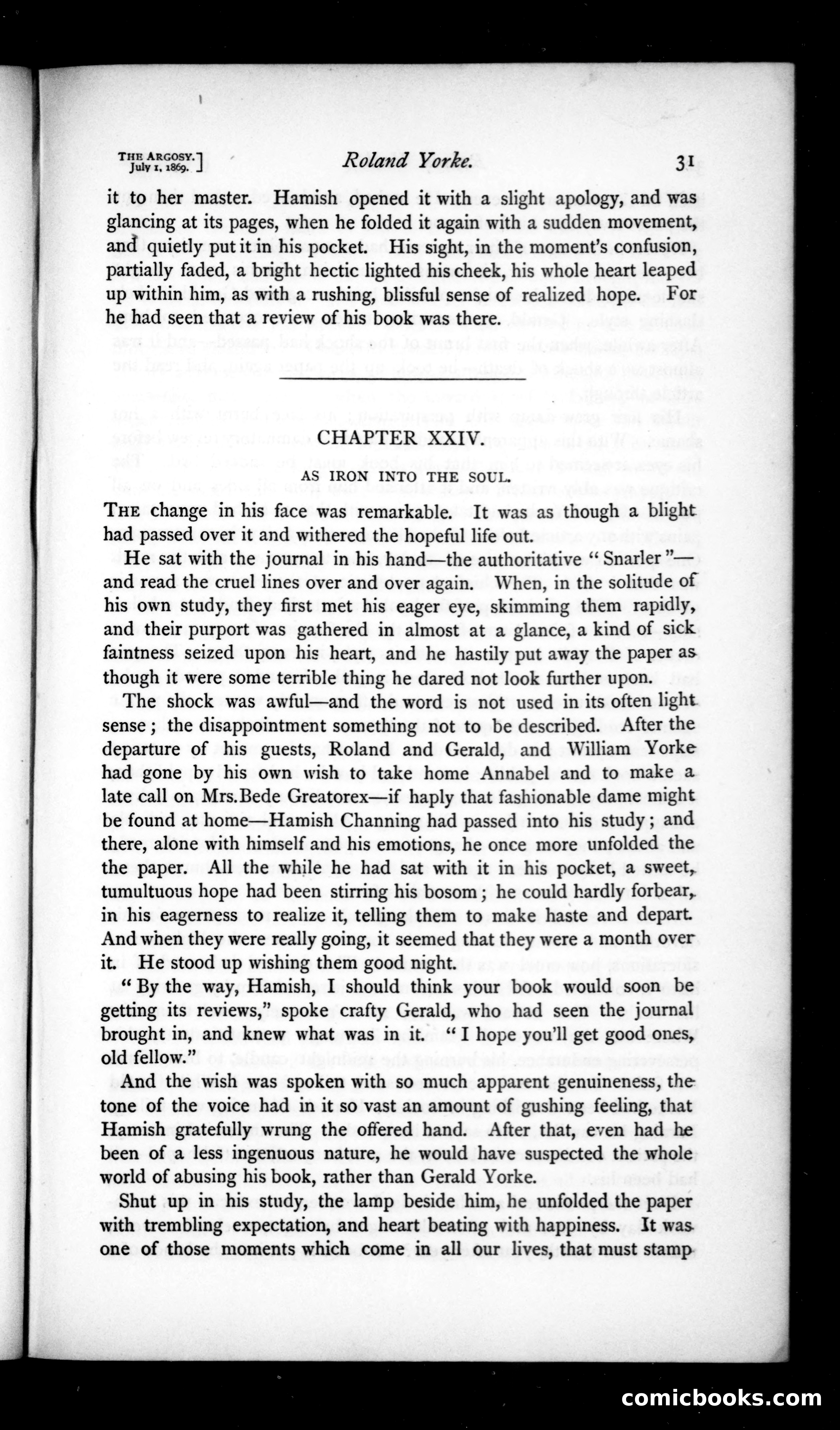 The Argosy, Vol. VIII — page 31 of 80
