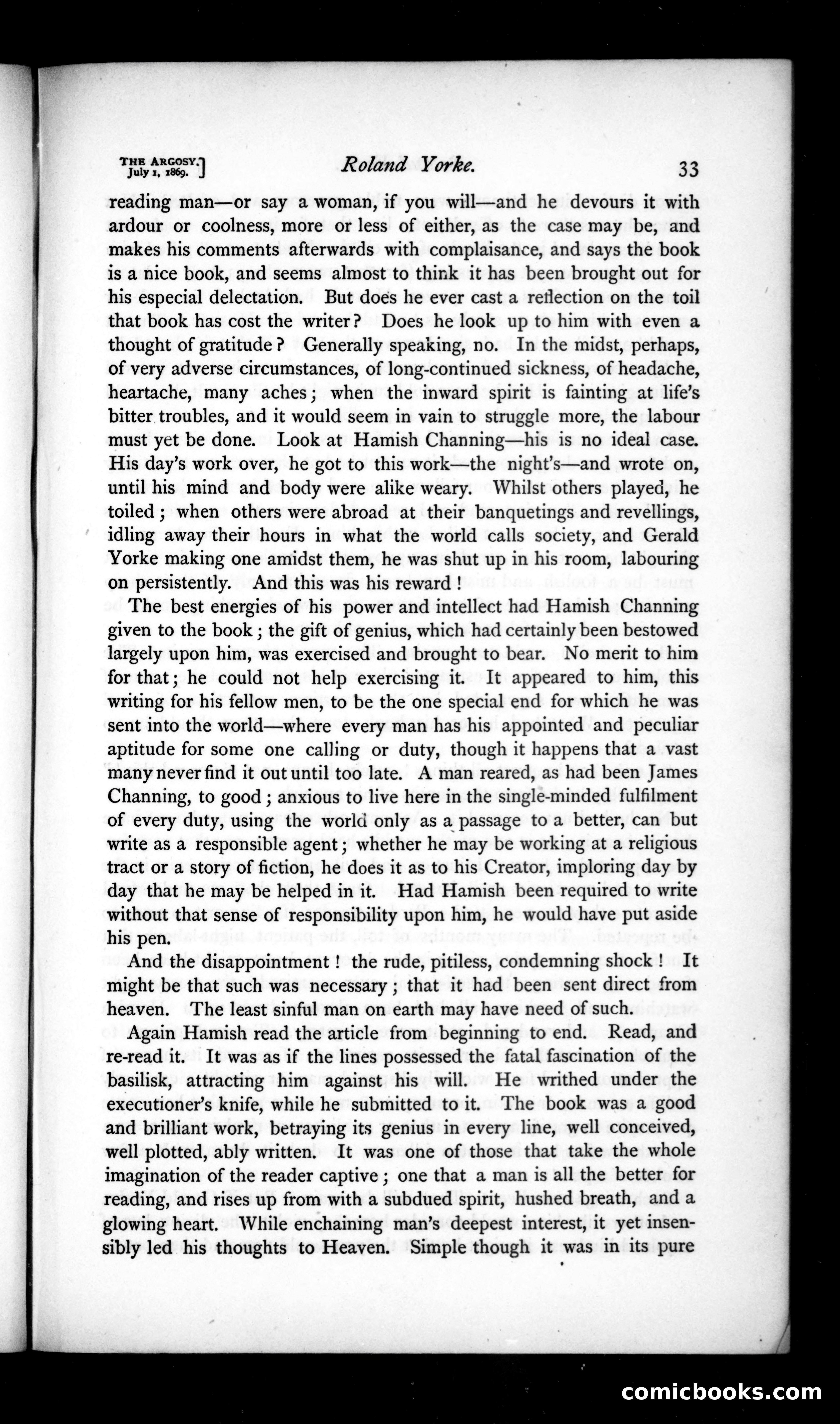 The Argosy, Vol. VIII — page 33 of 80