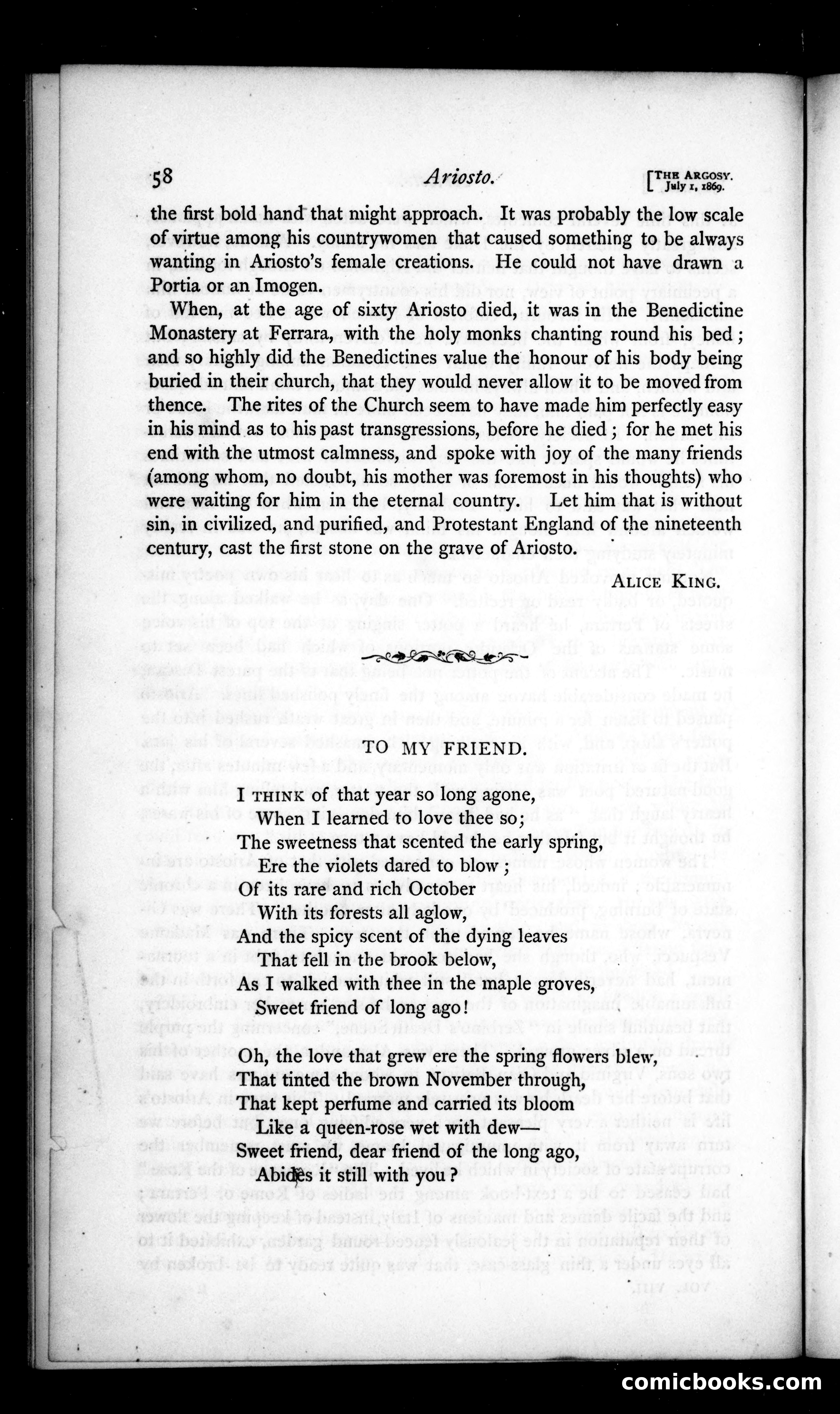 The Argosy, Vol. VIII — page 58 of 80