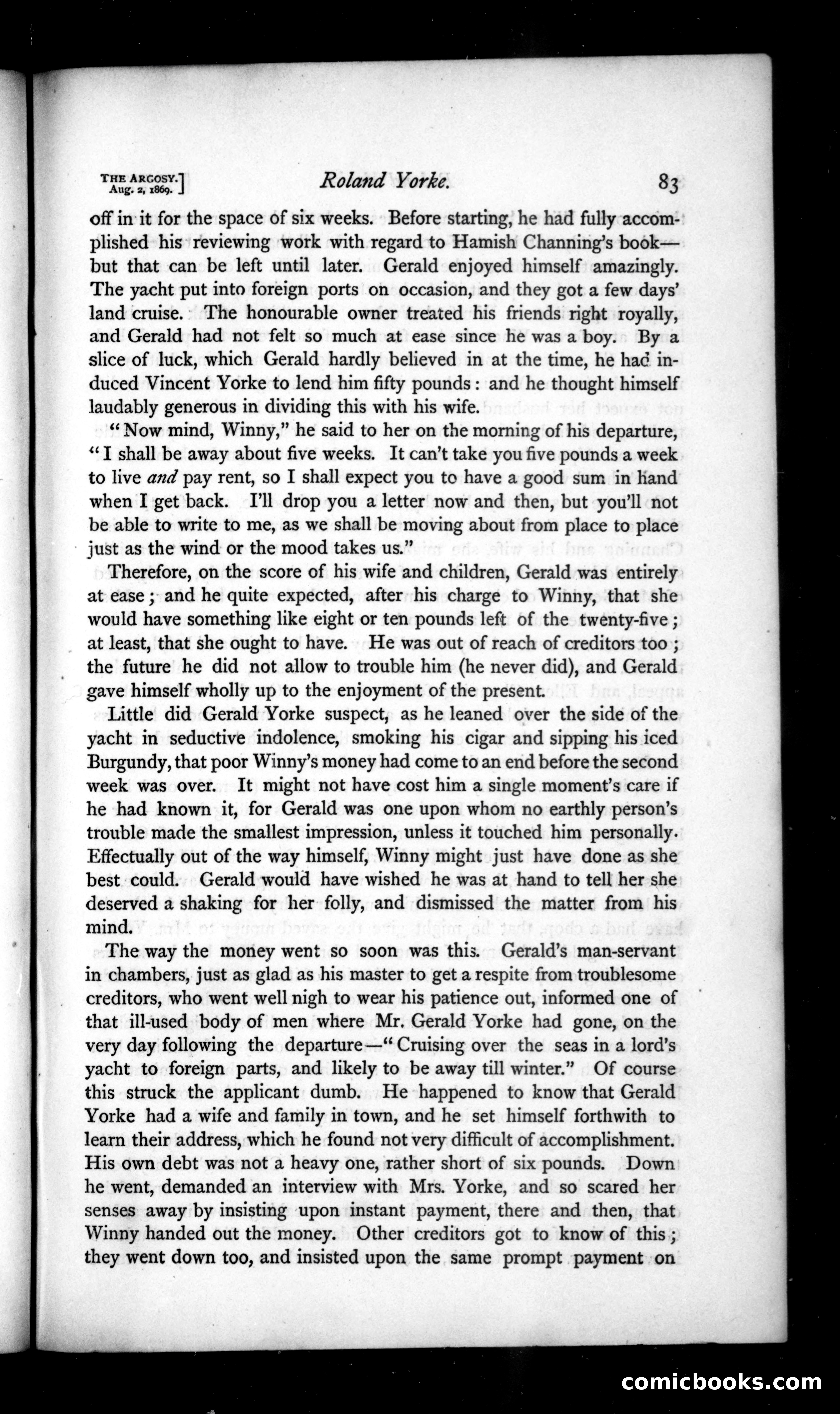 The Argosy, Vol. VIII — page 3 of 82