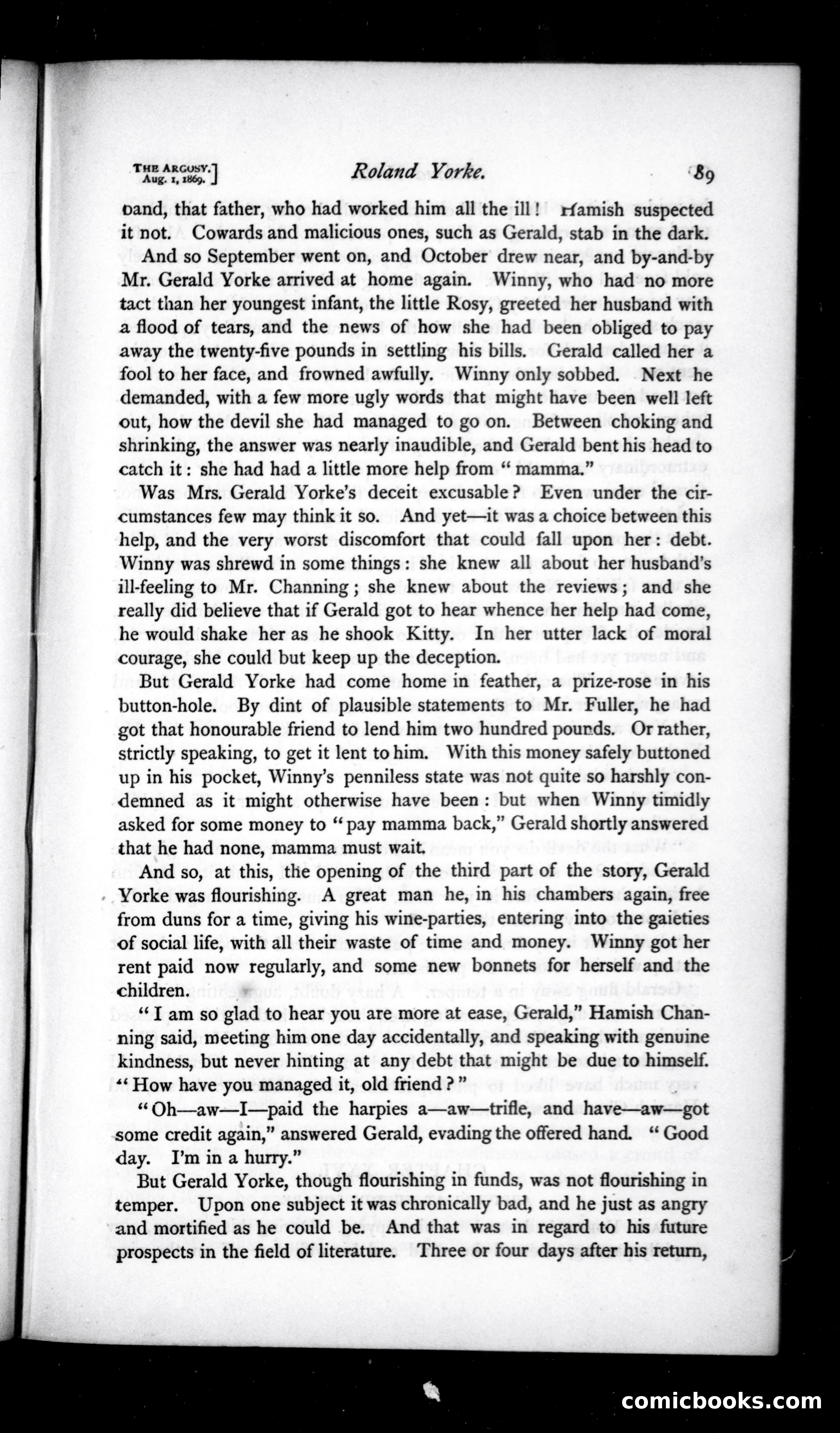 The Argosy, Vol. VIII — page 11 of 82