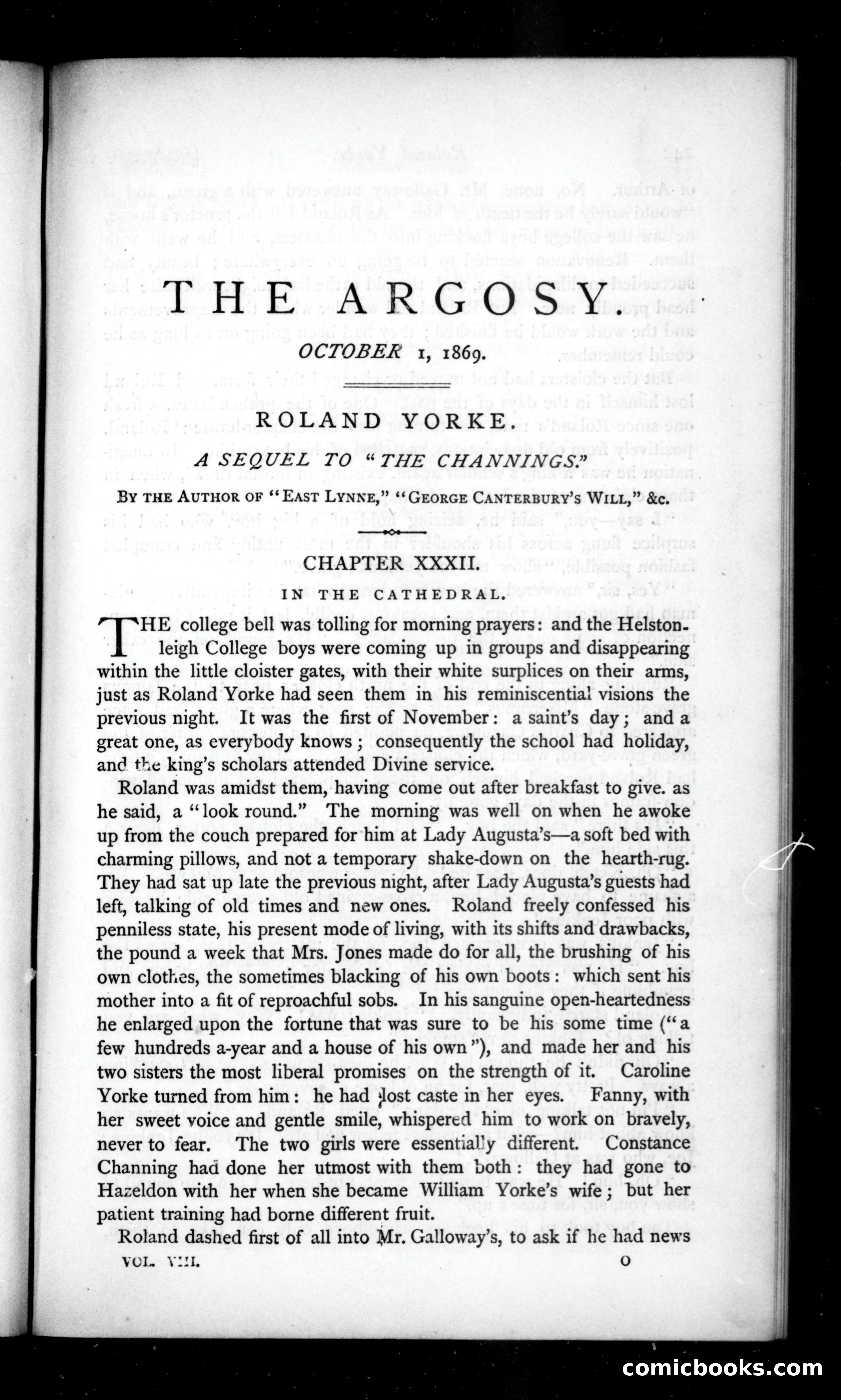 The Argosy, Vol. 8 — page 1 of 82