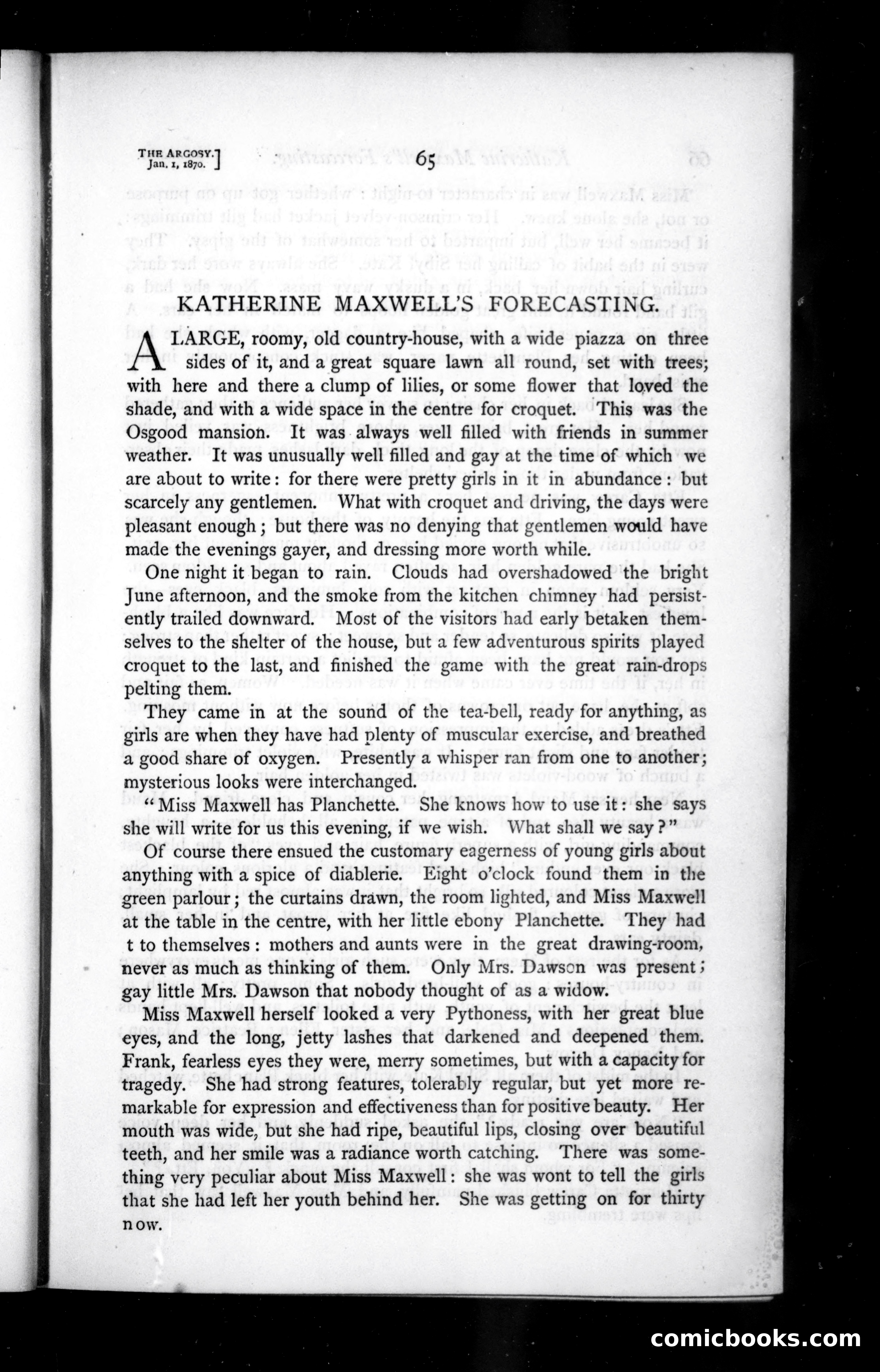 The Argosy, Vol. 9 — page 69 of 84