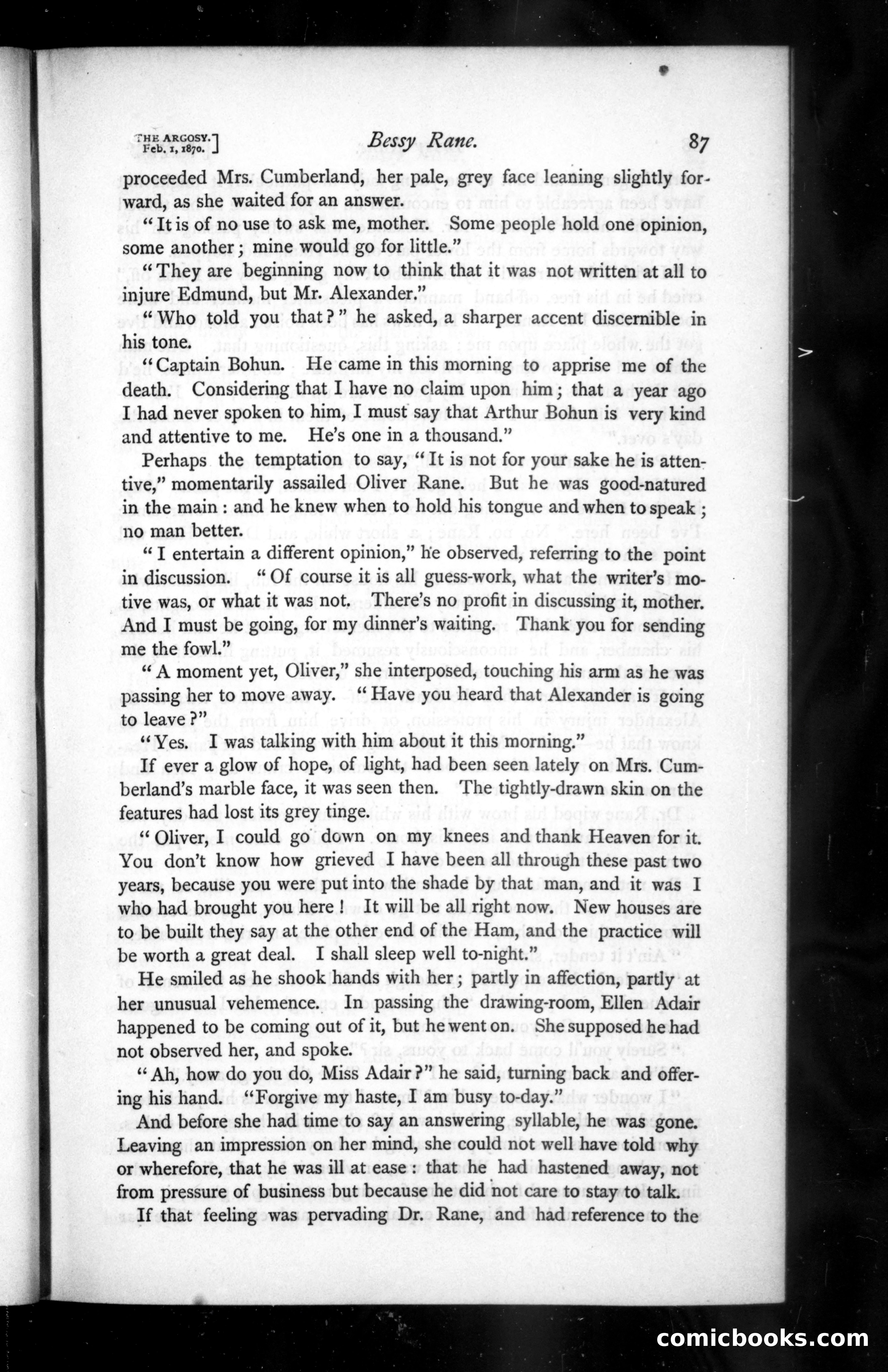 The Argosy, Vol. 9 — page 7 of 84