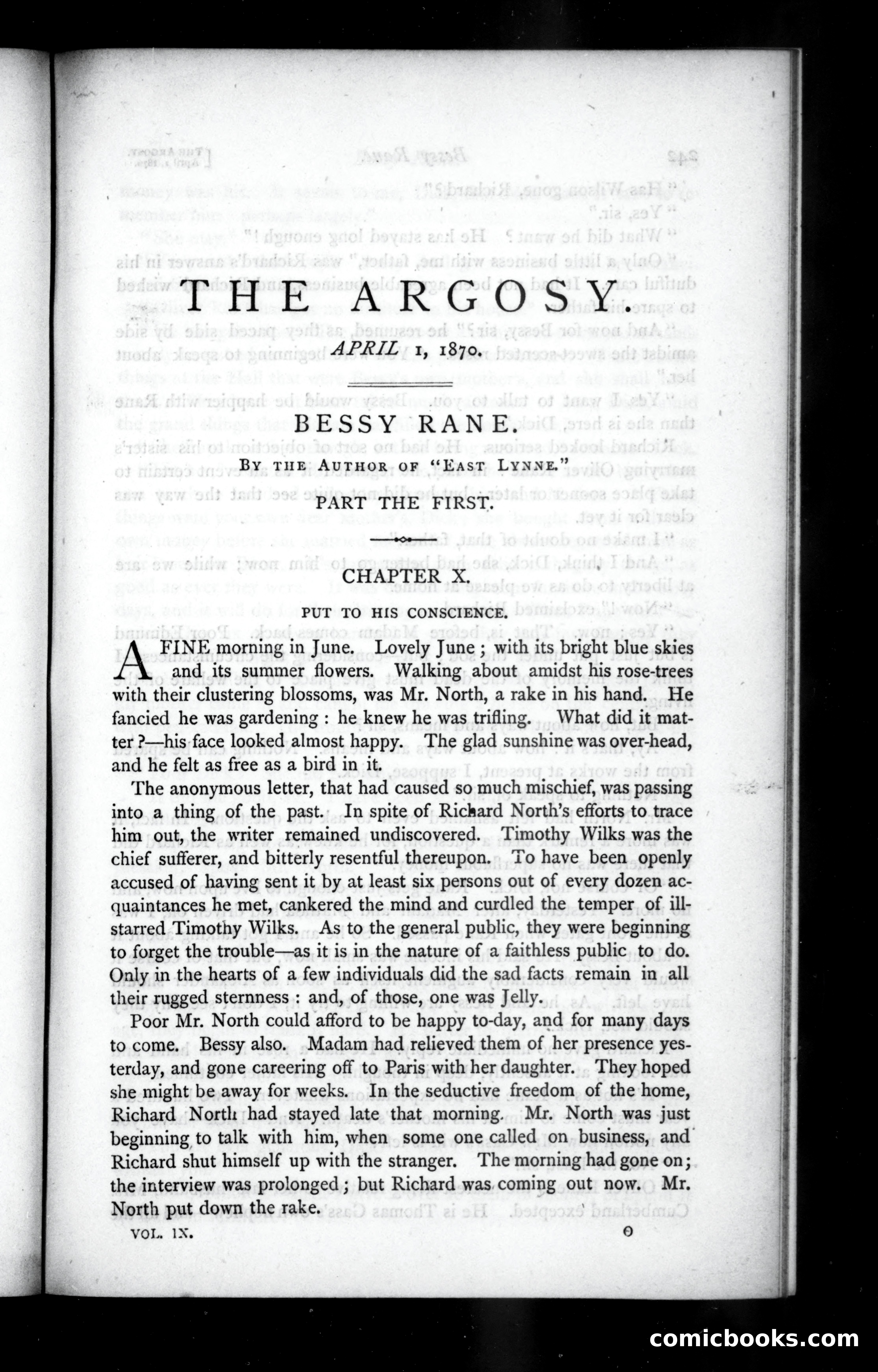 The Argosy, Vol. IX — page 1 of 82