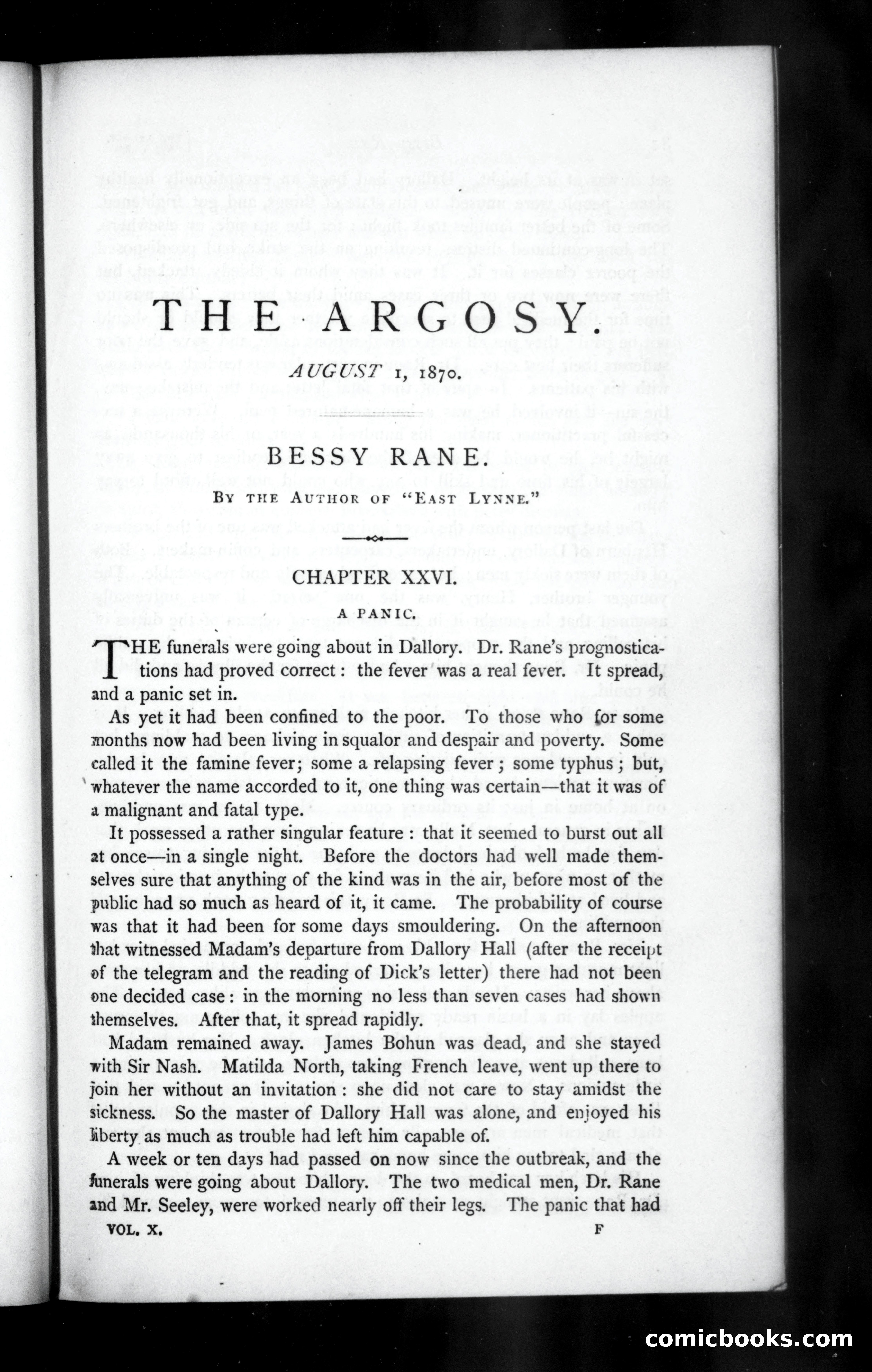 The Argosy, Vol. X — page 1 of 82