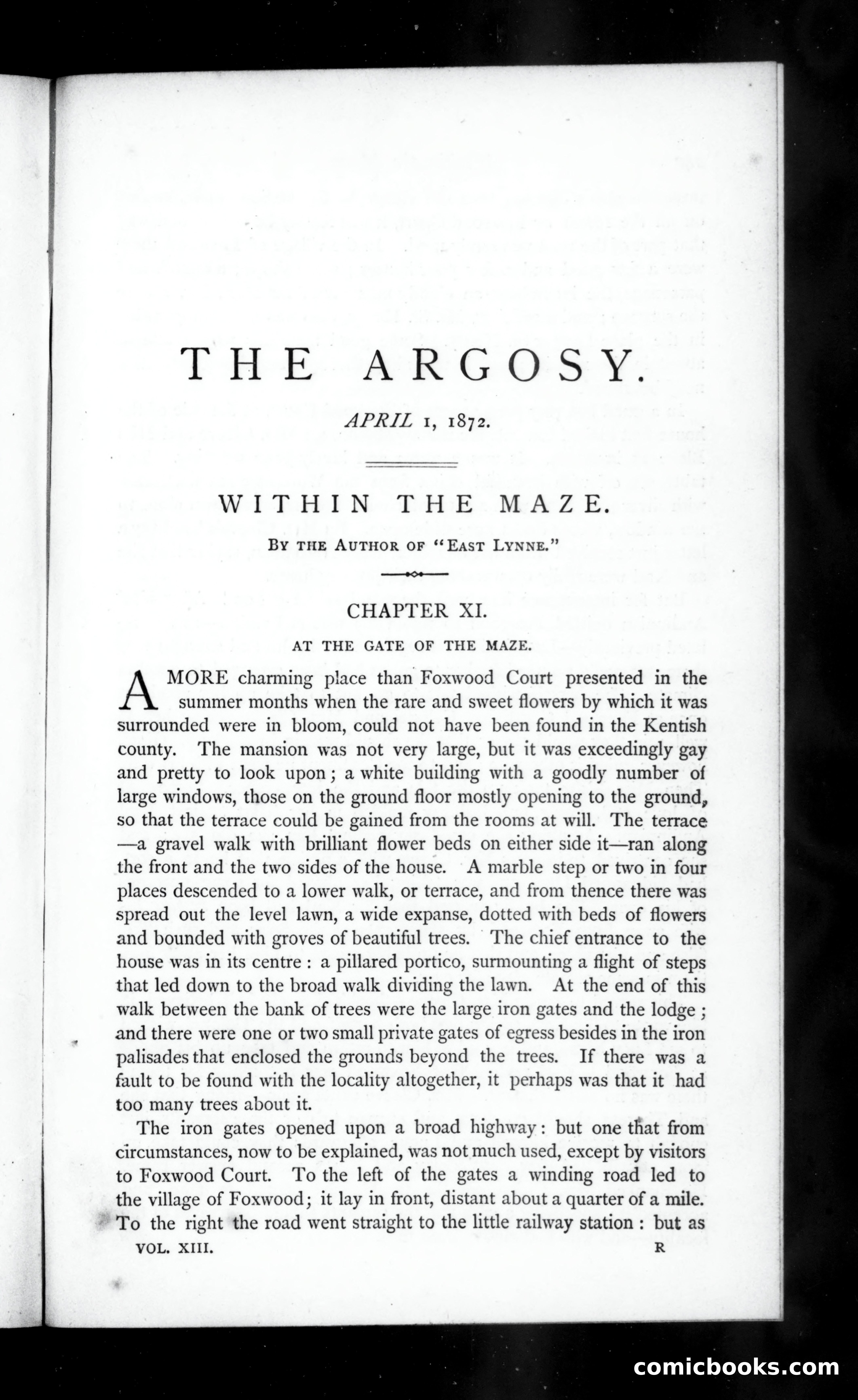 The Argosy, Vol. XIII — page 1 of 82