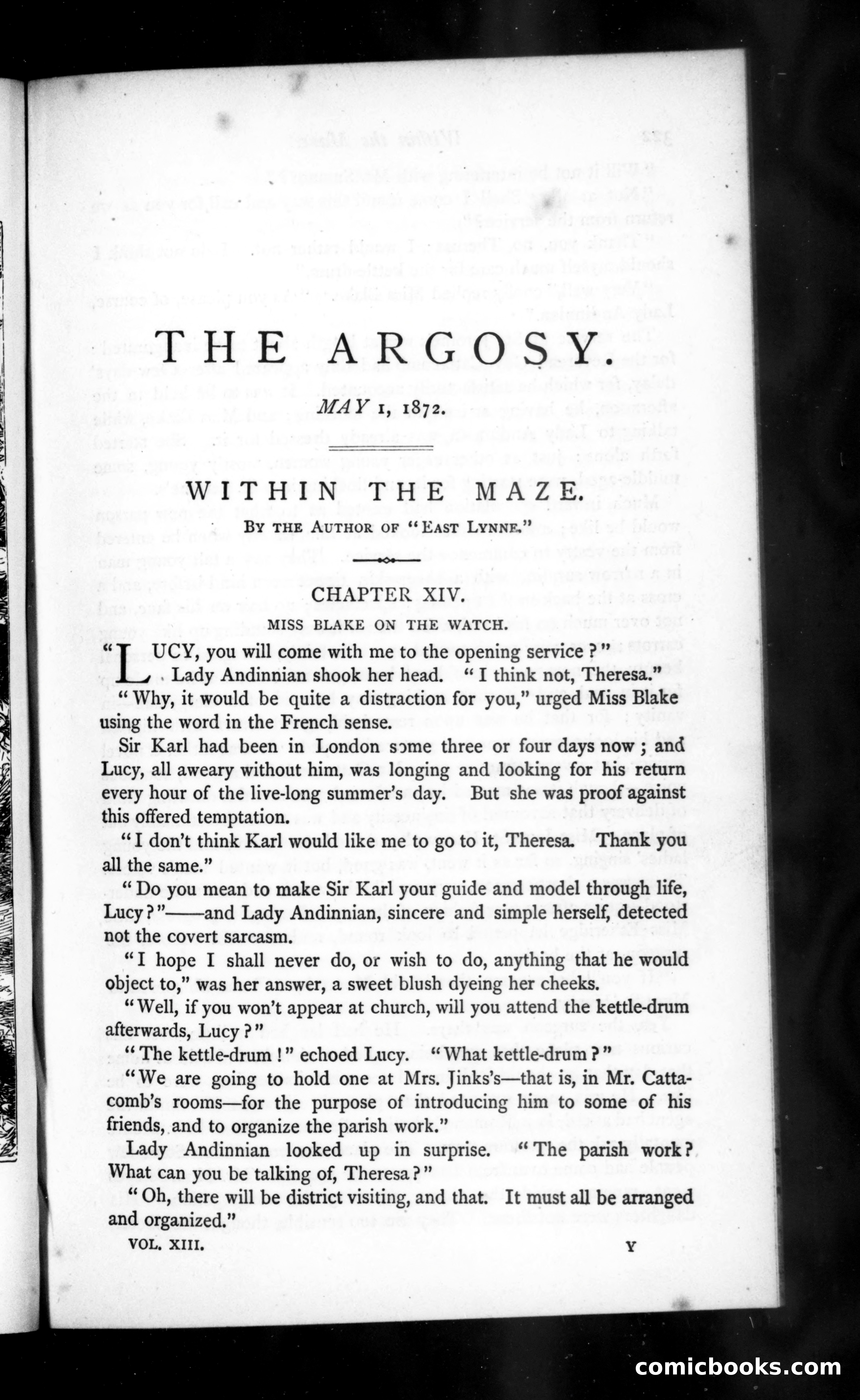 The Argosy, Vol. 13 — page 1 of 82