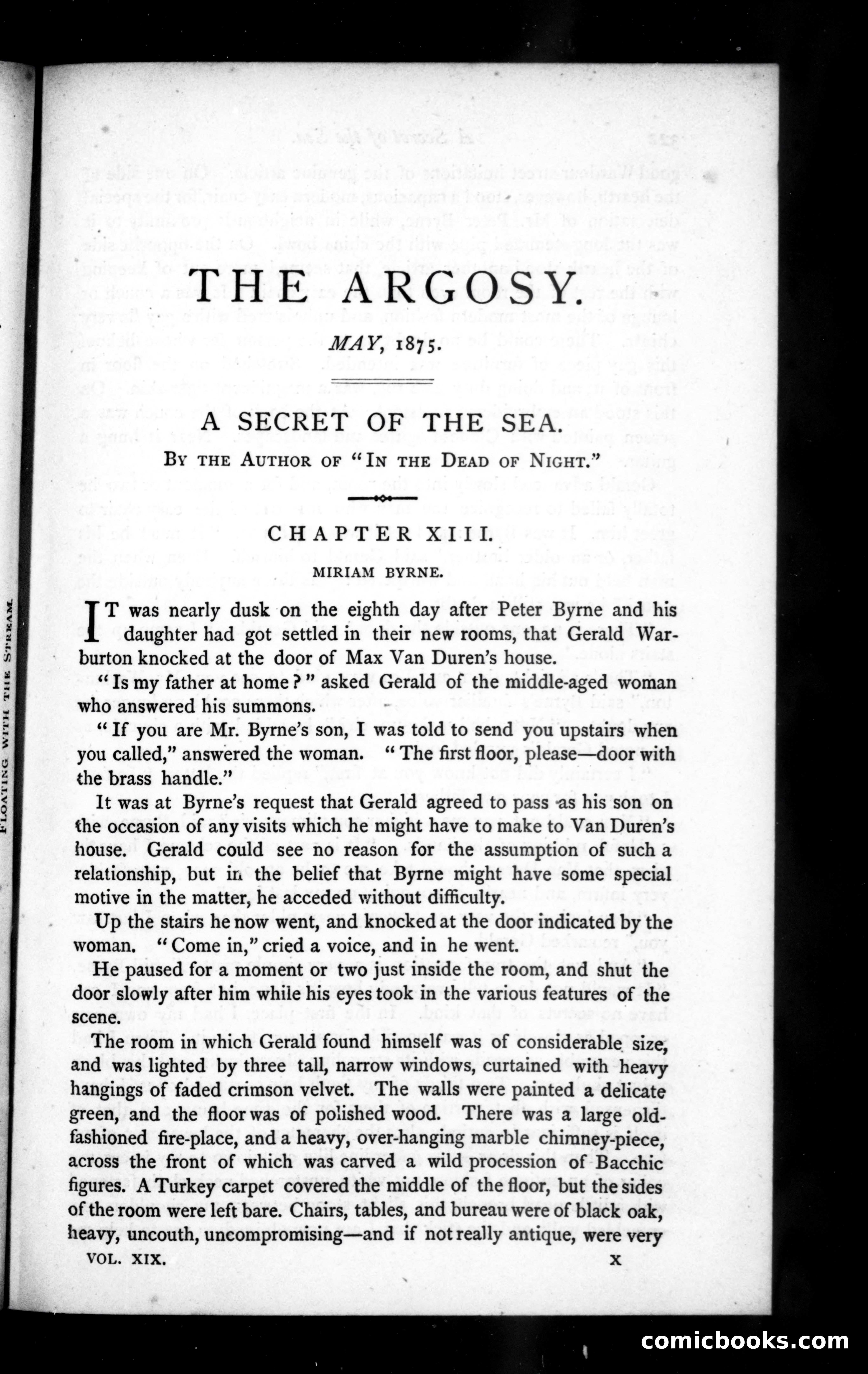 The Argosy, Vol. XIX — page 1 of 82