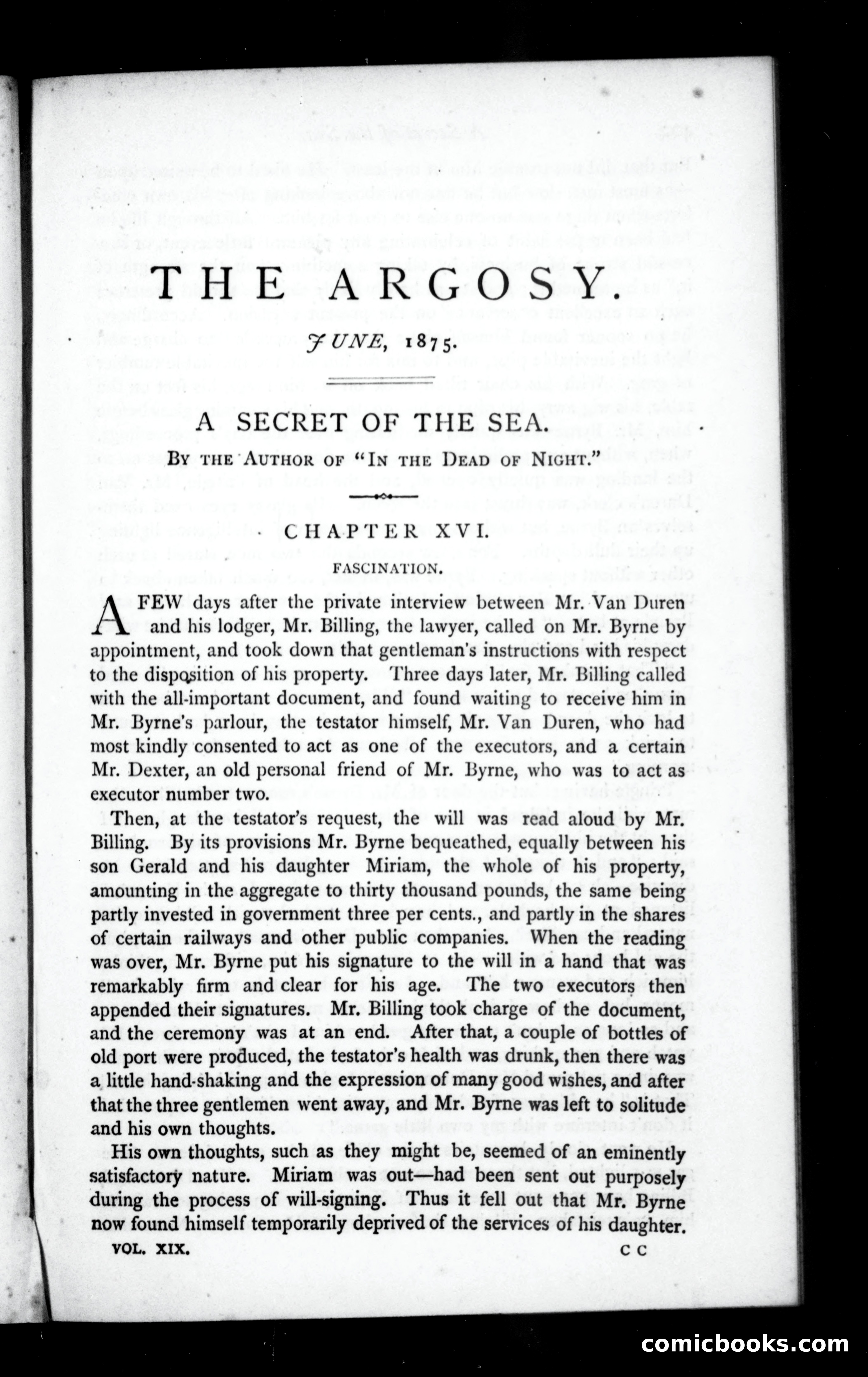 The Argosy, Vol. XIX — page 1 of 77
