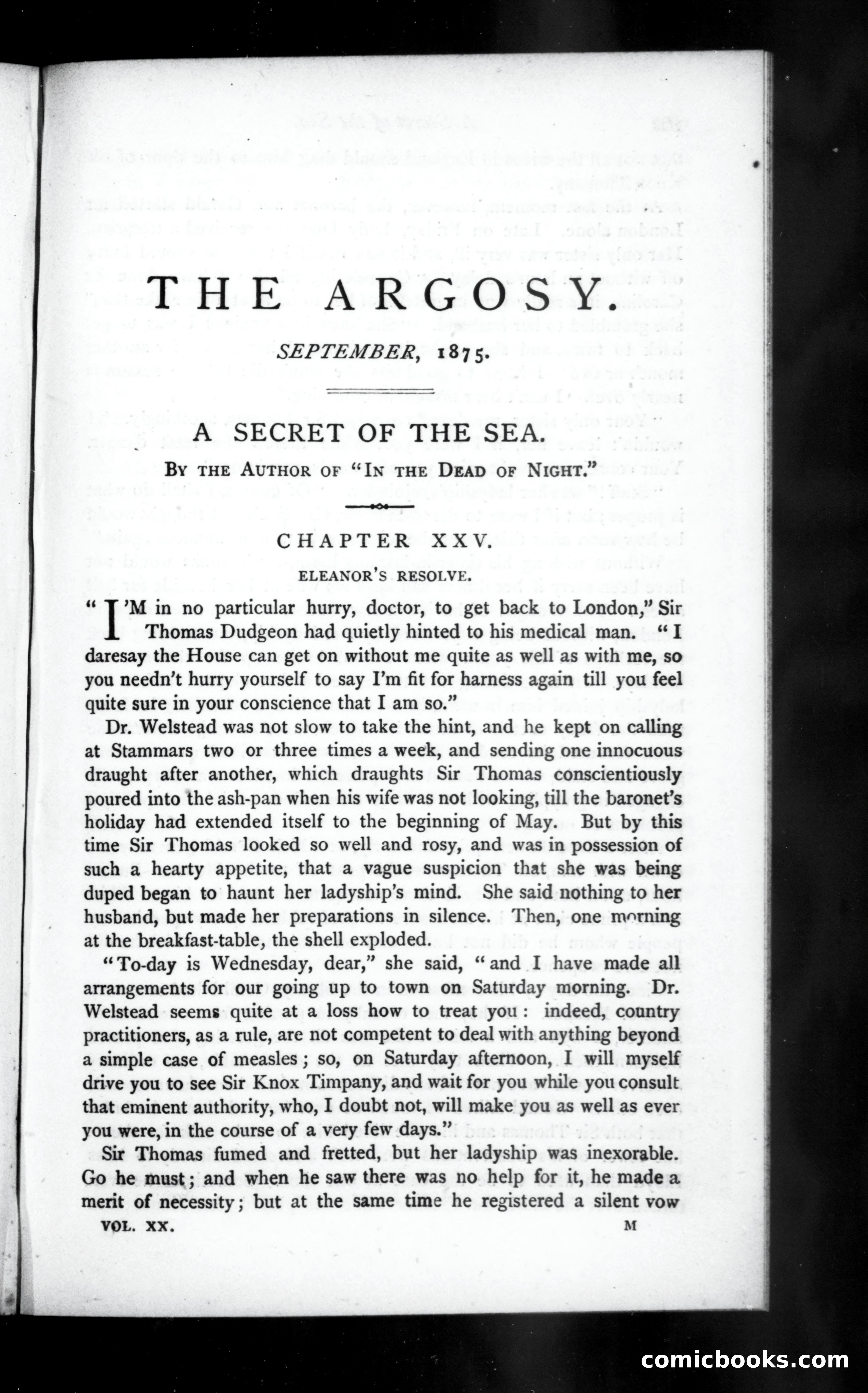 The Argosy, Vol. 20 — page 1 of 82