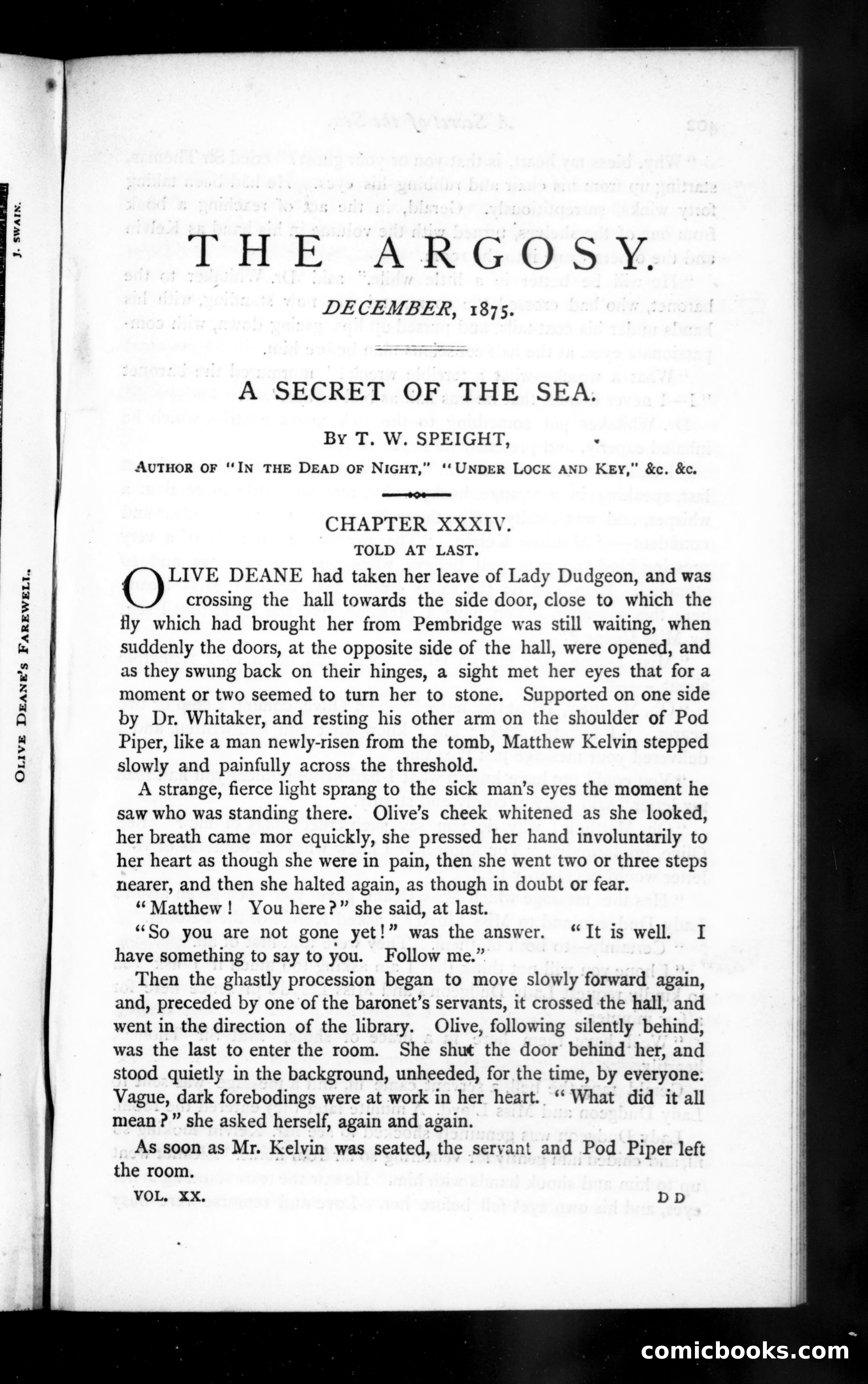 The Argosy, Vol. 20 — page 1 of 117