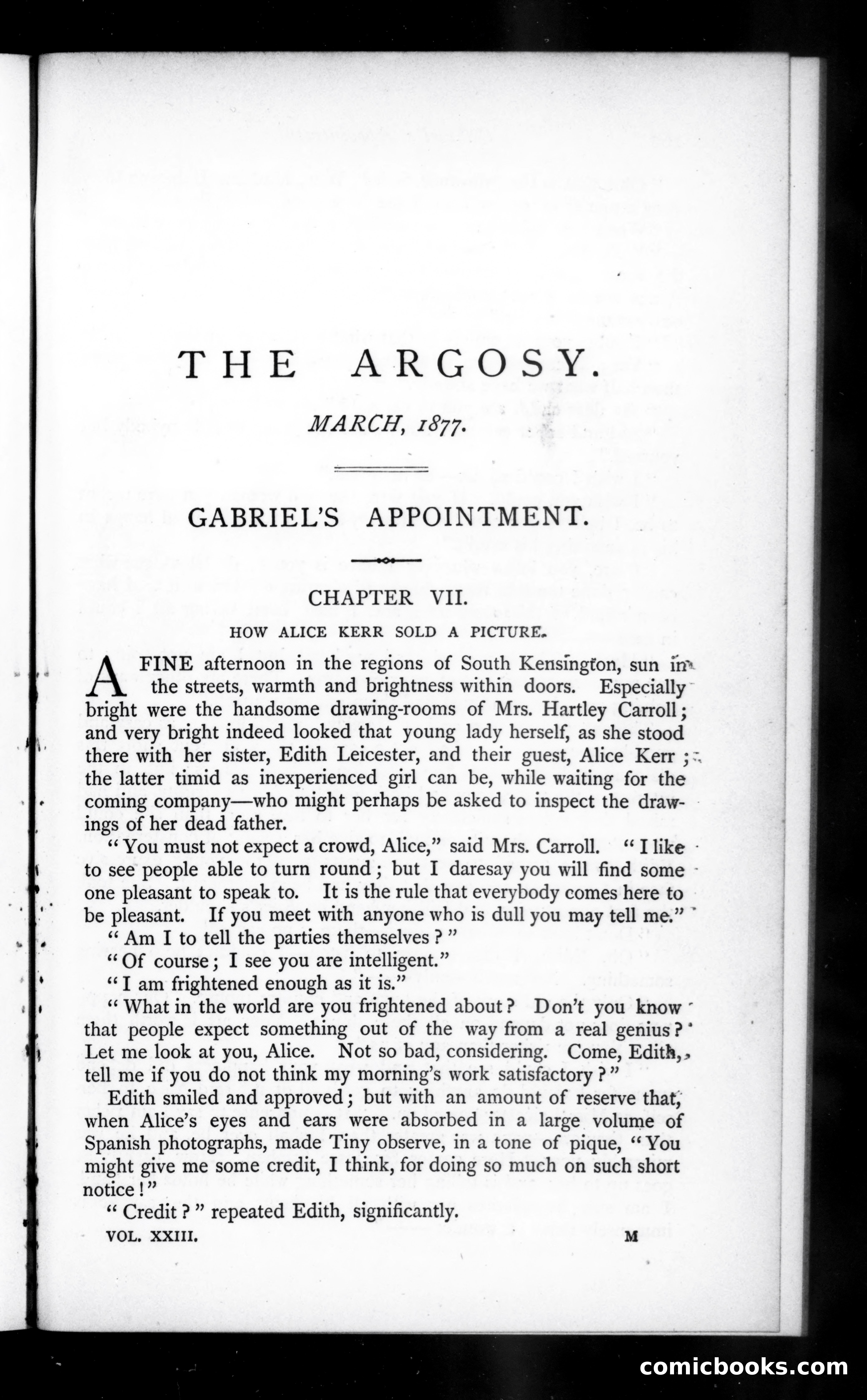The Argosy, Vol. 23 — page 1 of 82