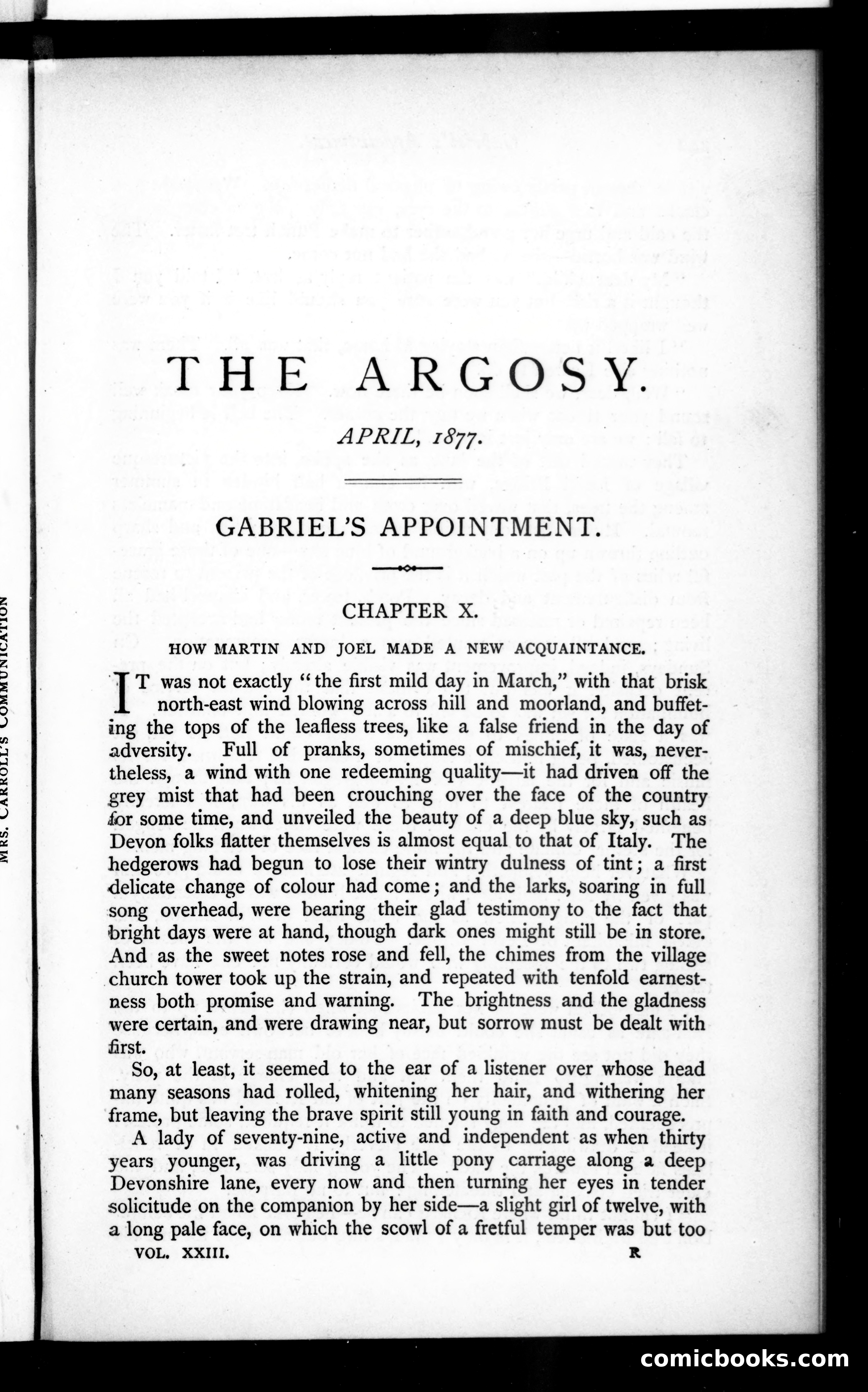The Argosy, Vol. 23 — page 1 of 82
