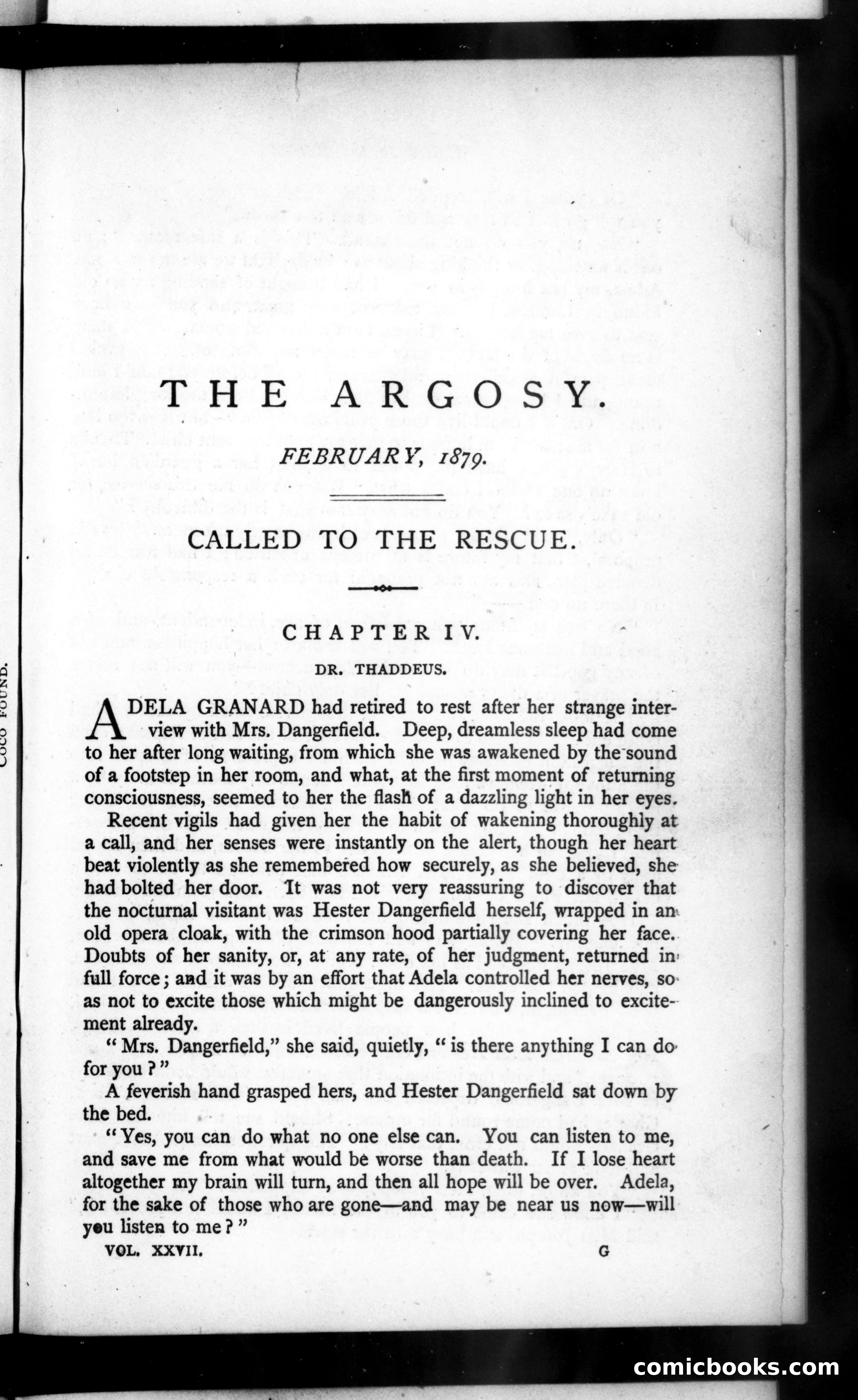 The Argosy, Vol. XXVII — page 1 of 84