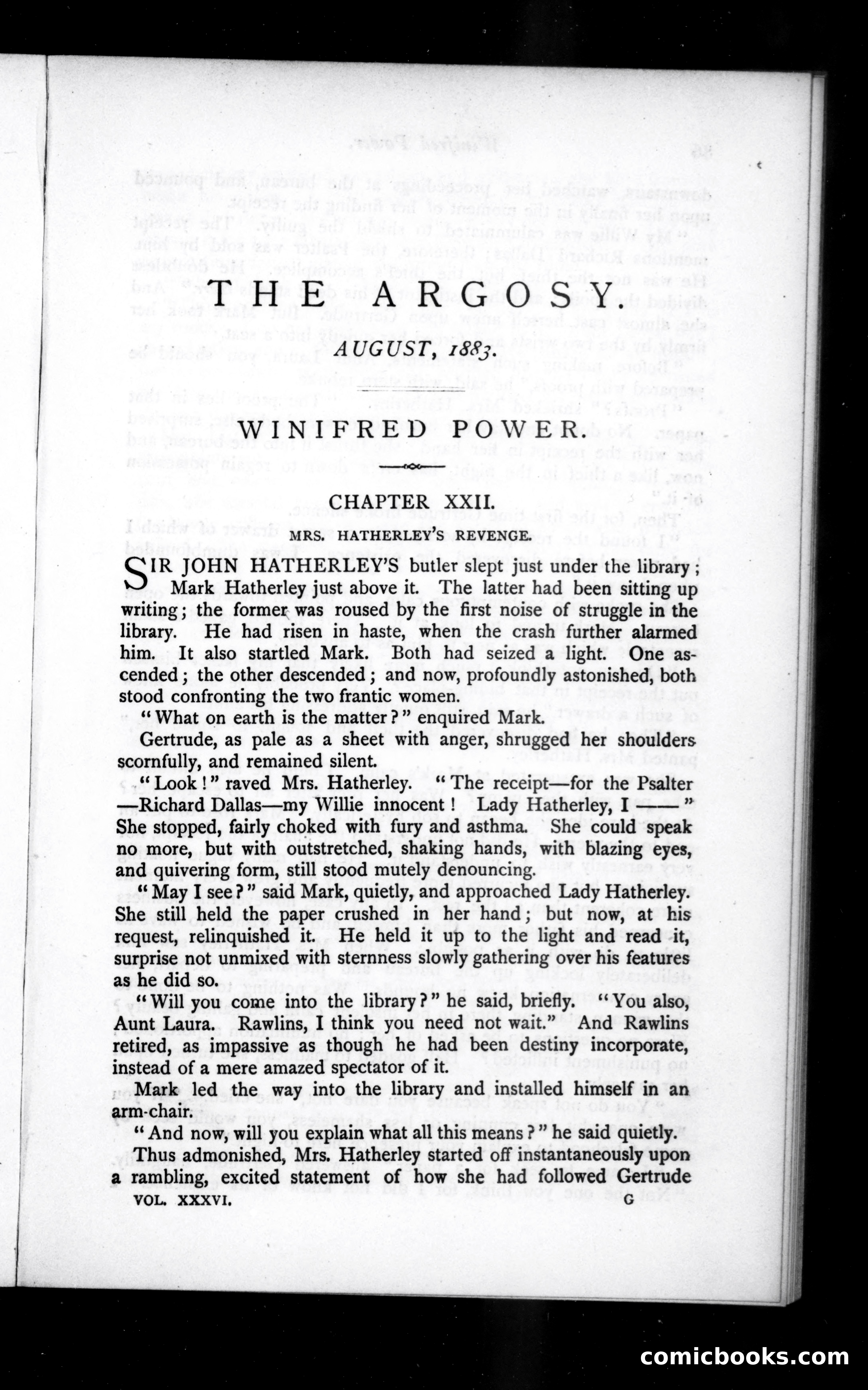 The Argosy, Vol. XXXVI — page 1 of 86