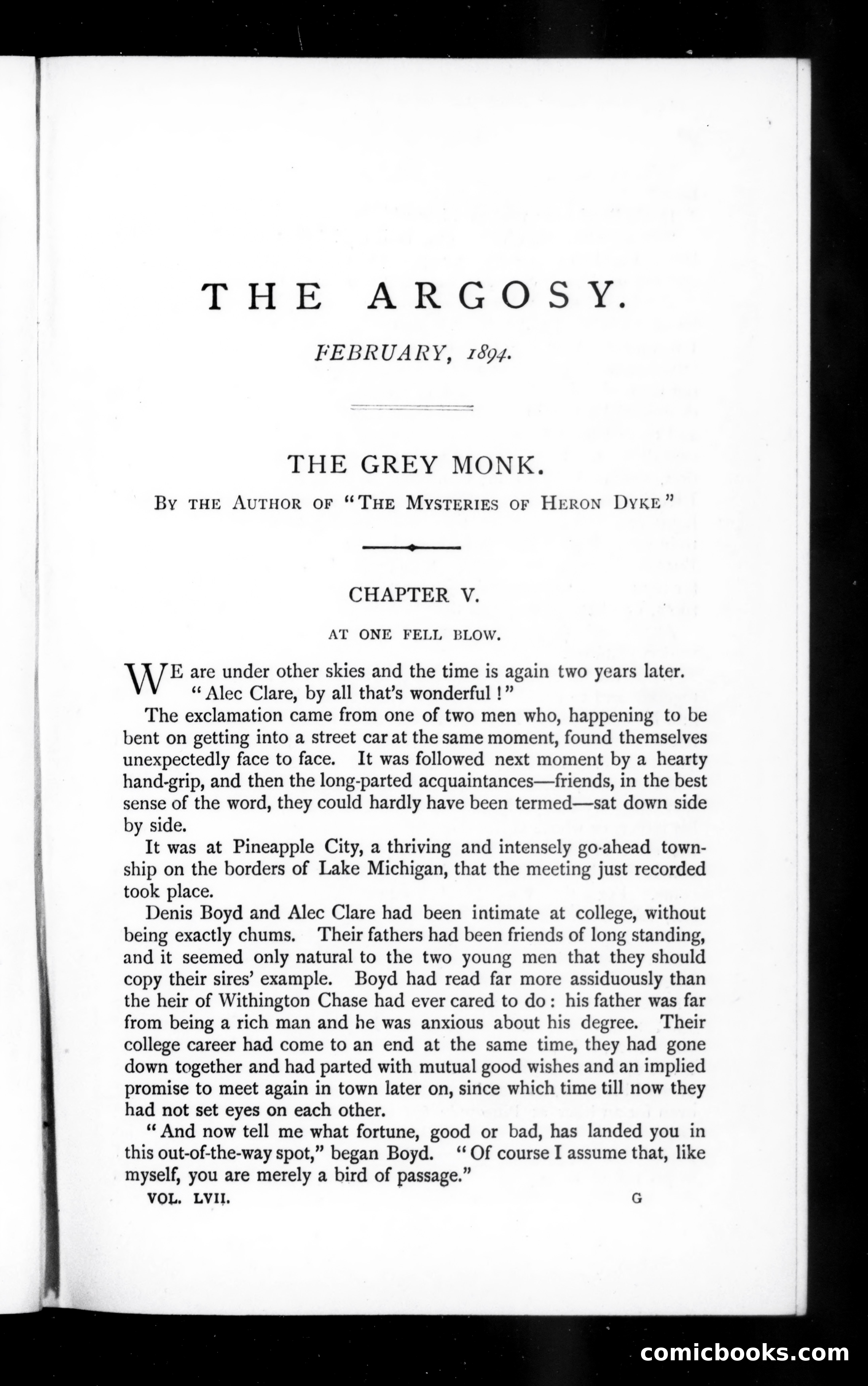 The Argosy, Vol. 57 — page 1 of 90