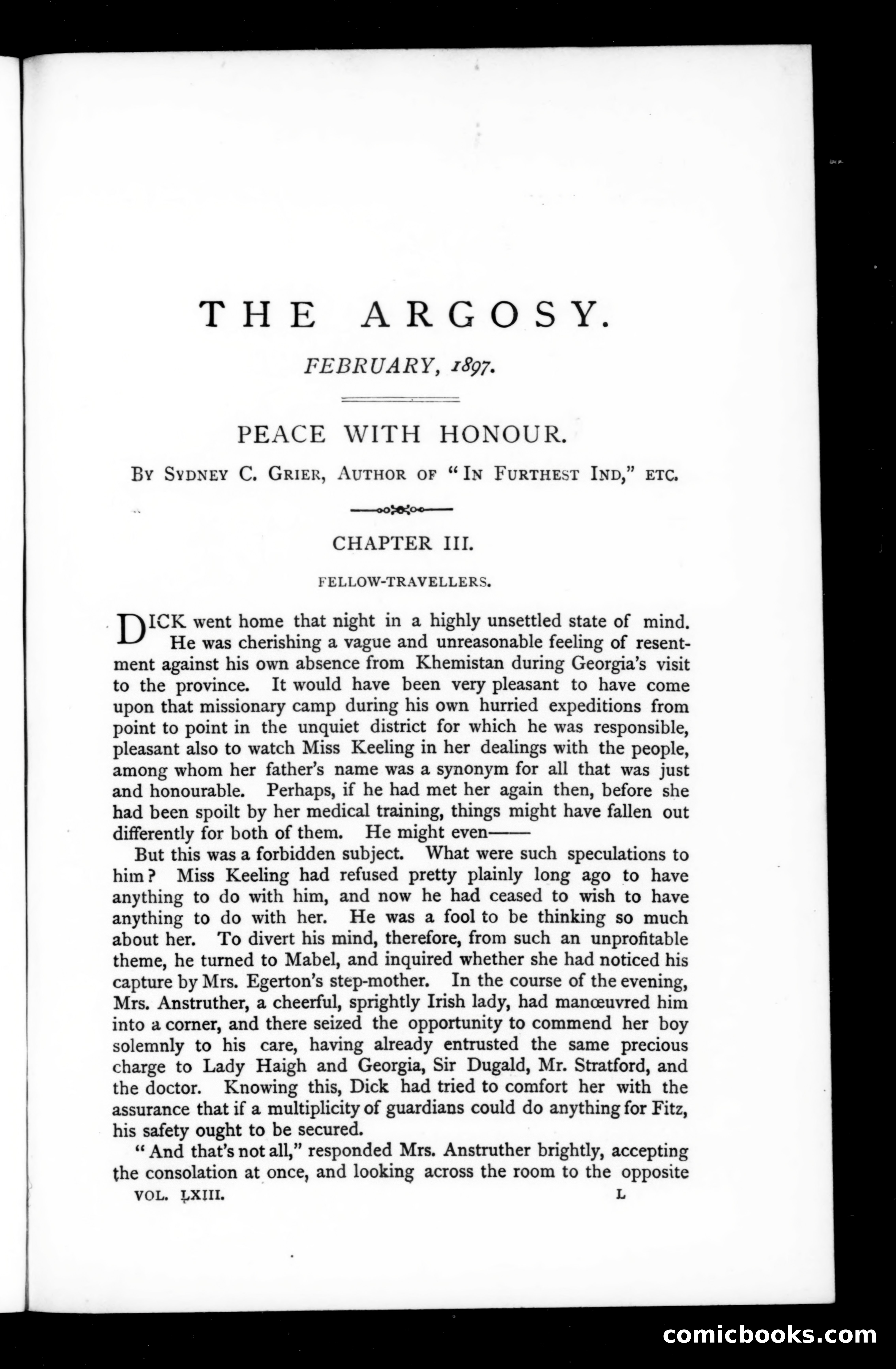 The Argosy, Vol. 63 — page 1 of 137