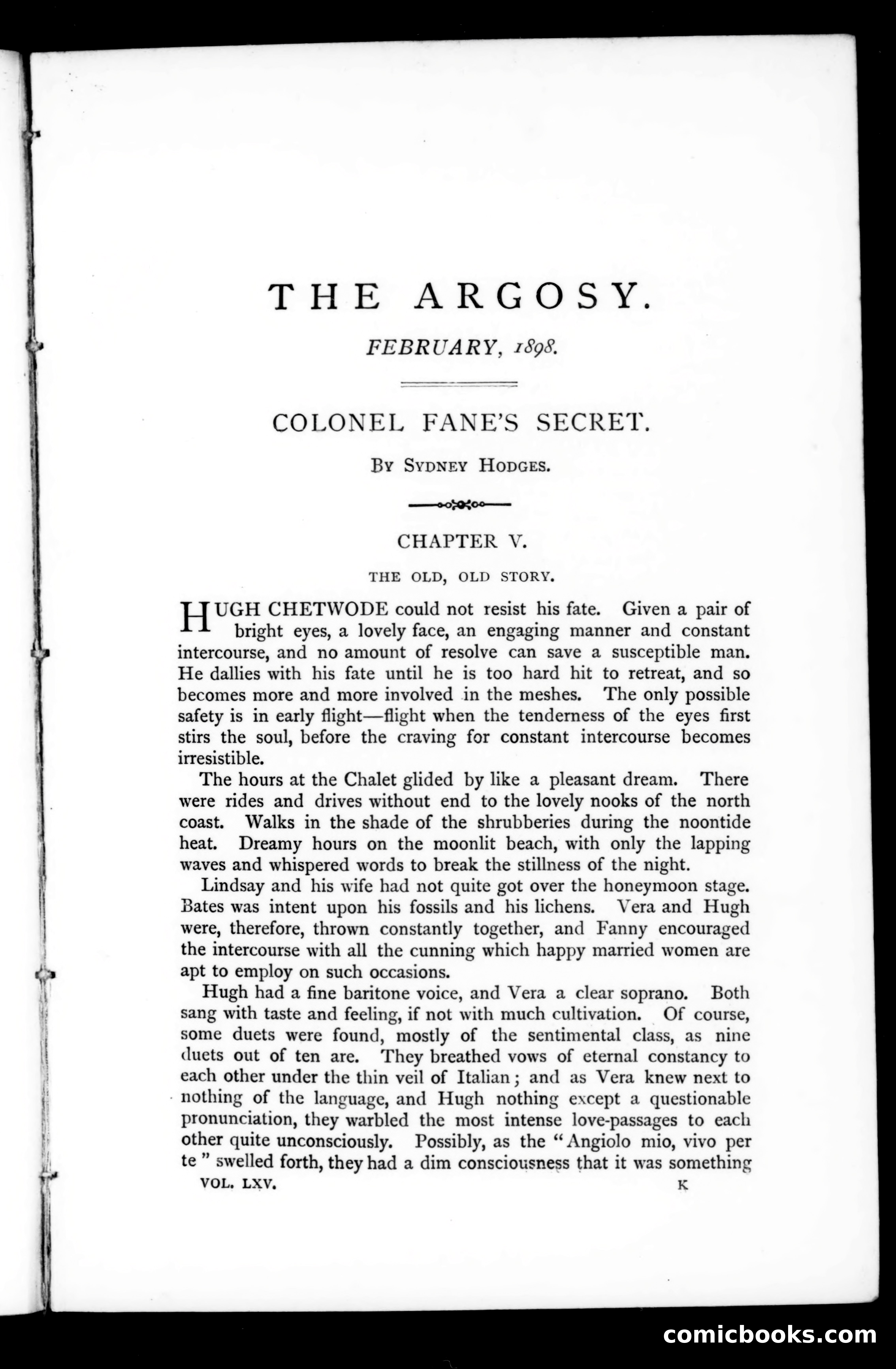 The Argosy, Vol. 65 — page 1 of 129