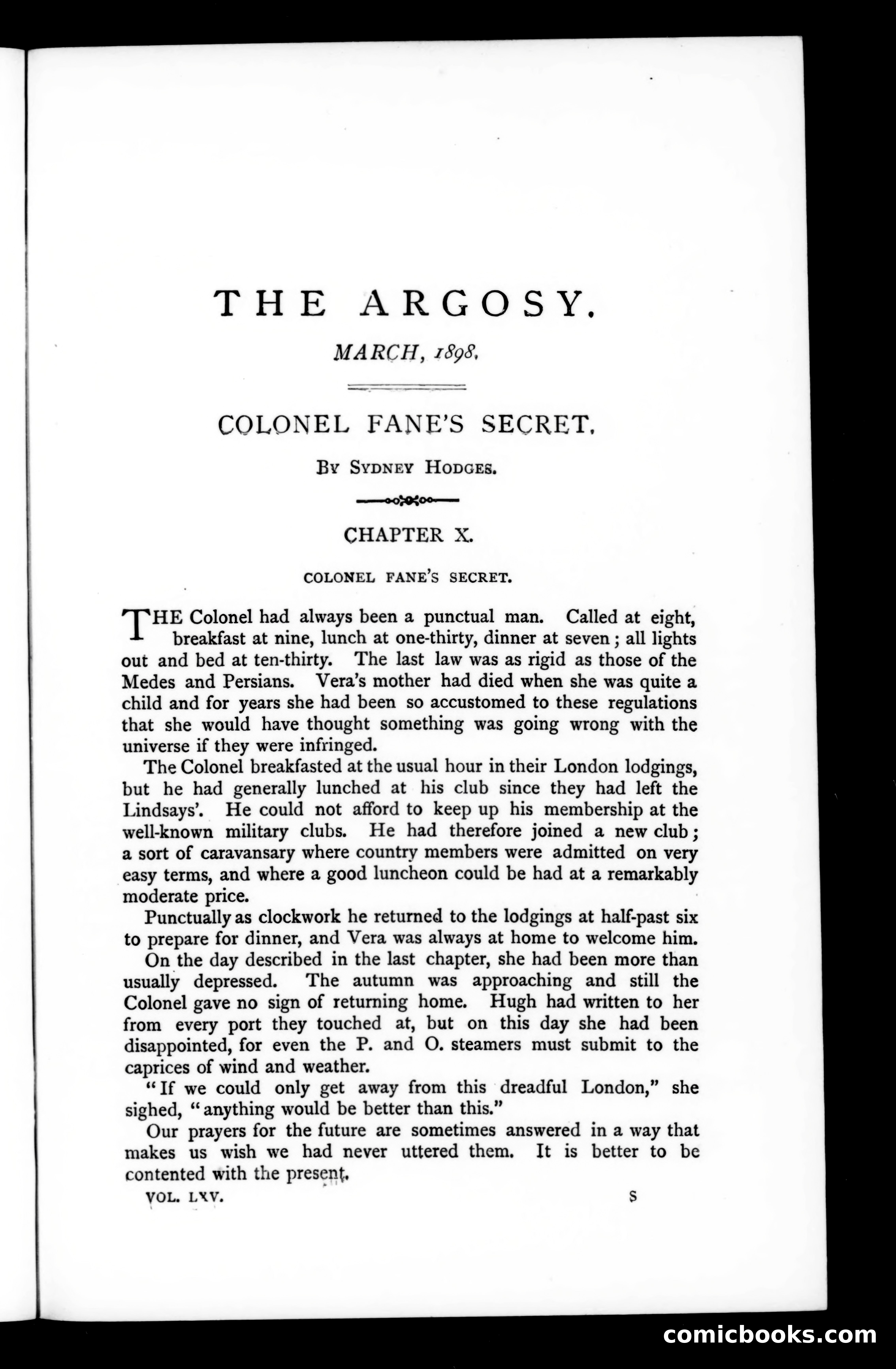 The Argosy, Vol. 65 — page 1 of 129