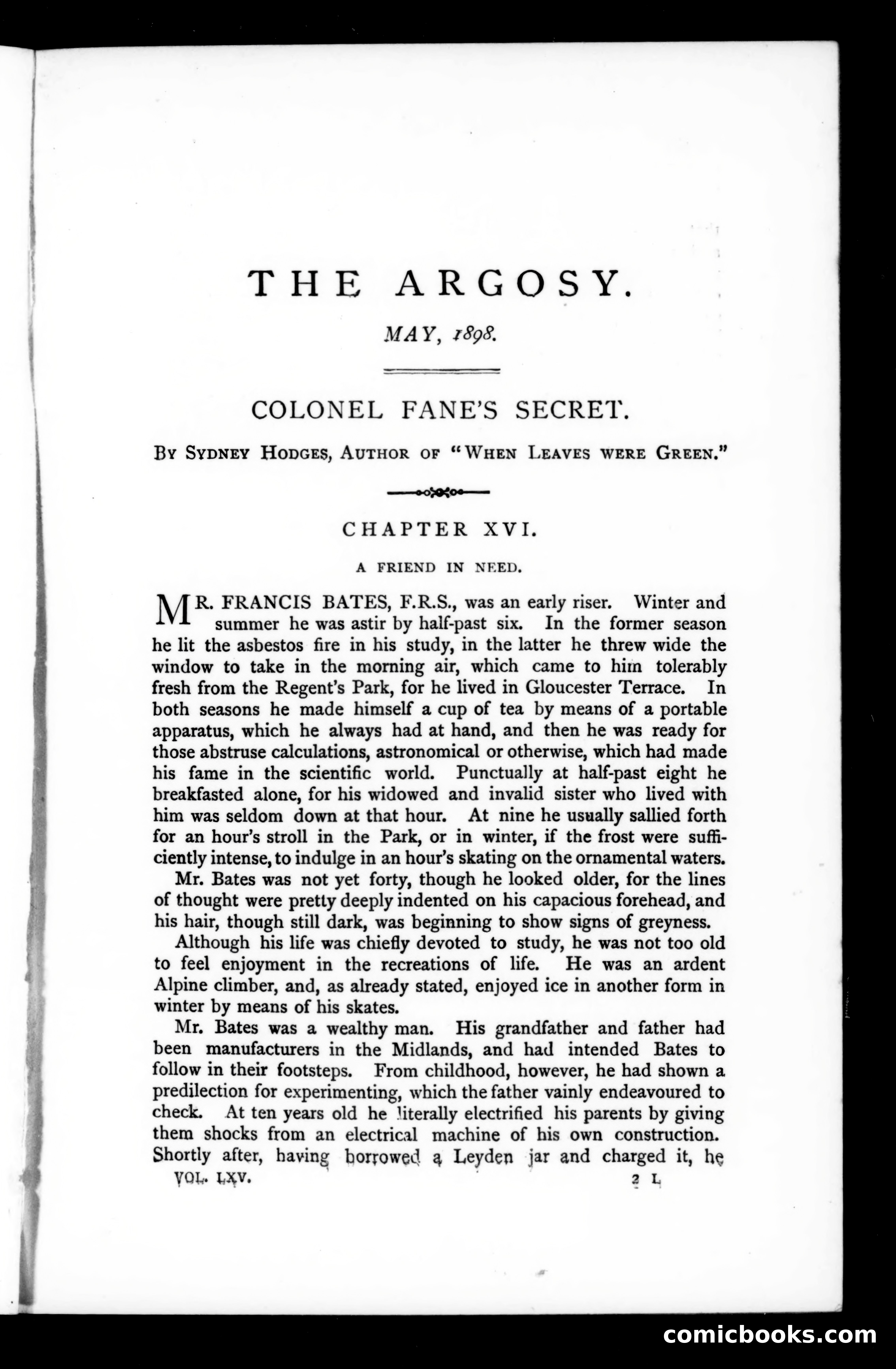The Argosy, Vol. 65 — page 1 of 129