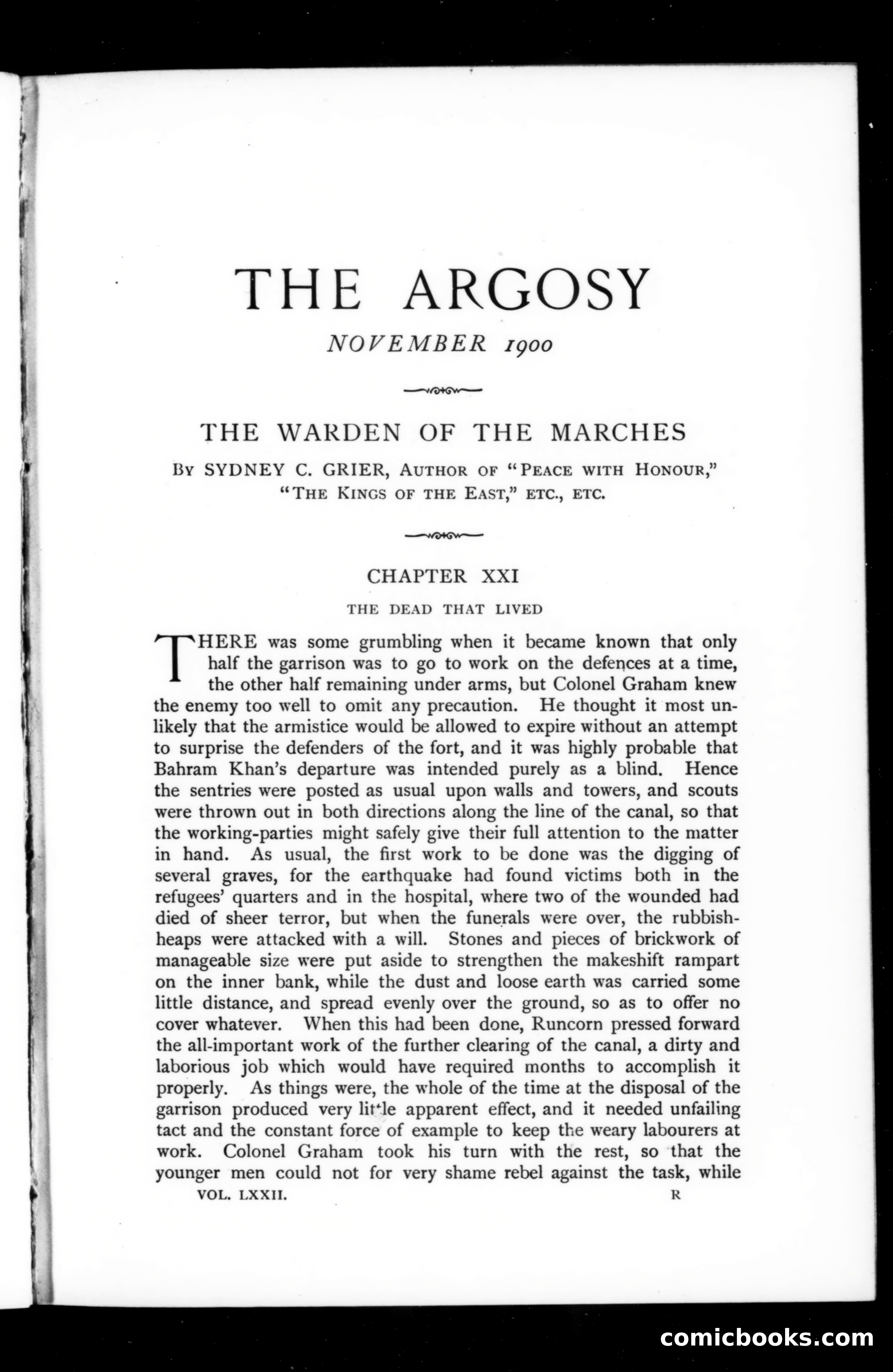 The Argosy, November 1900 — page 1 of 121