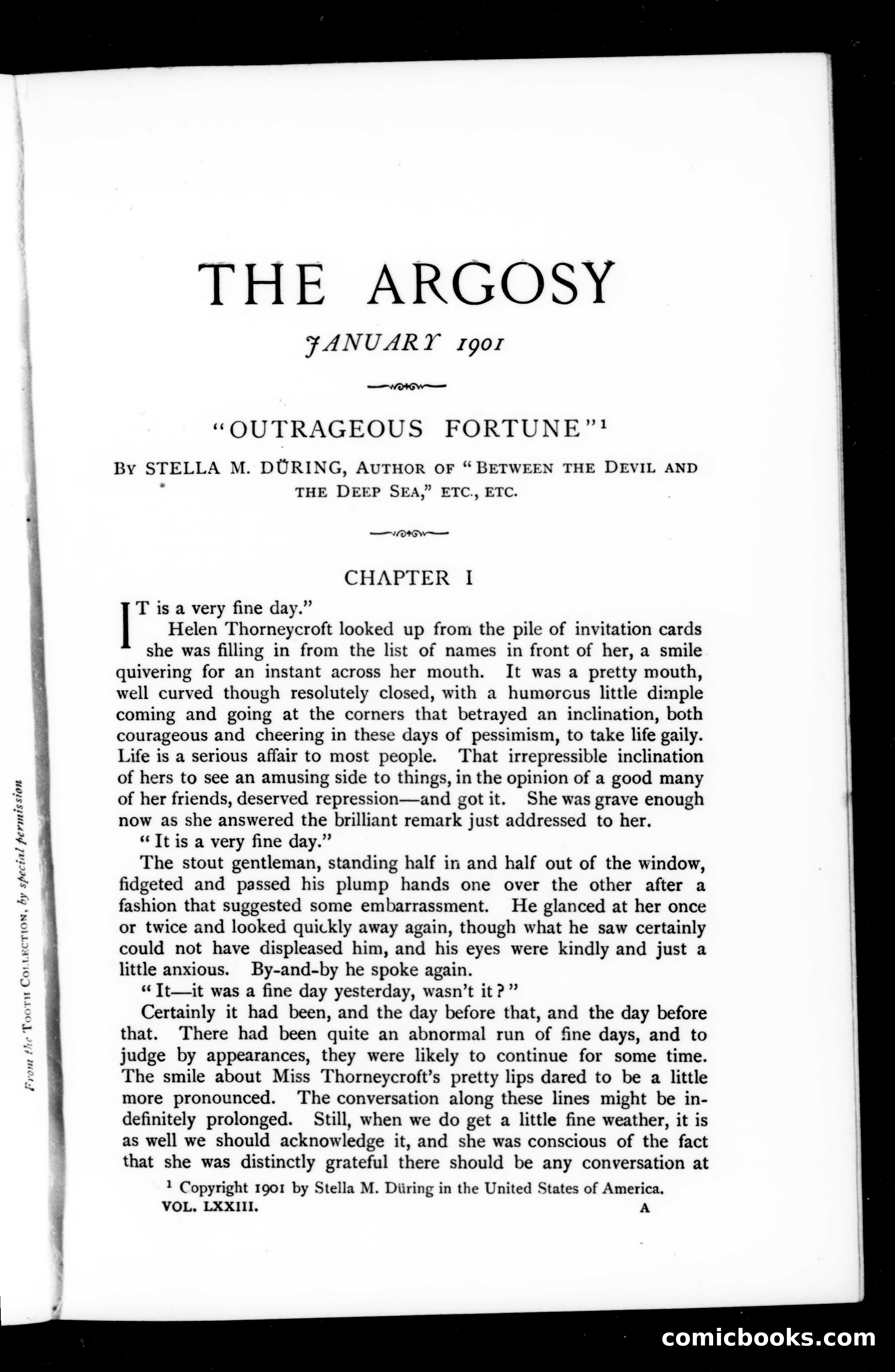 The Argosy, Vol. 73 — page 1 of 127