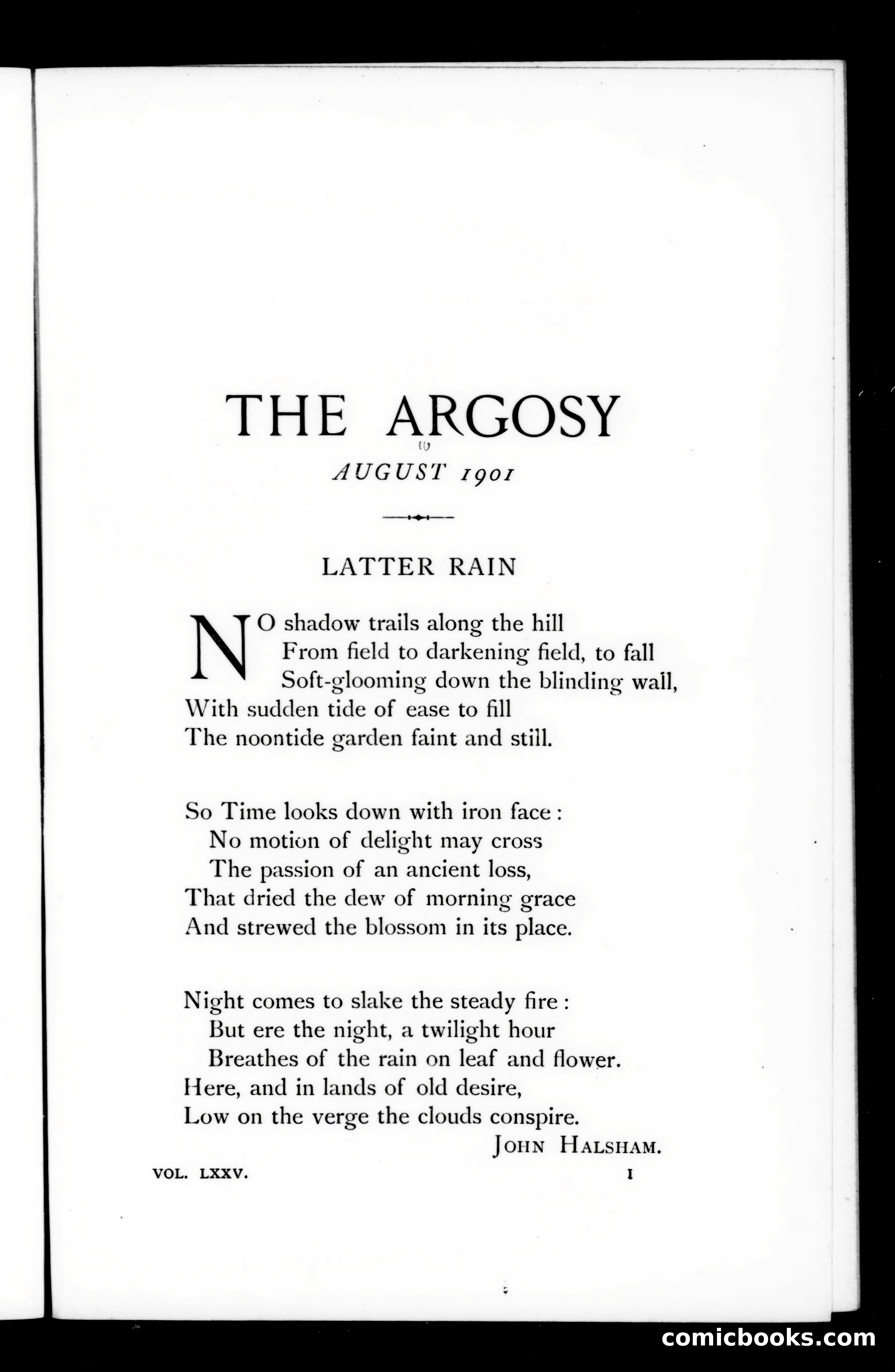 The Argosy, Vol. LXXV — page 1 of 125