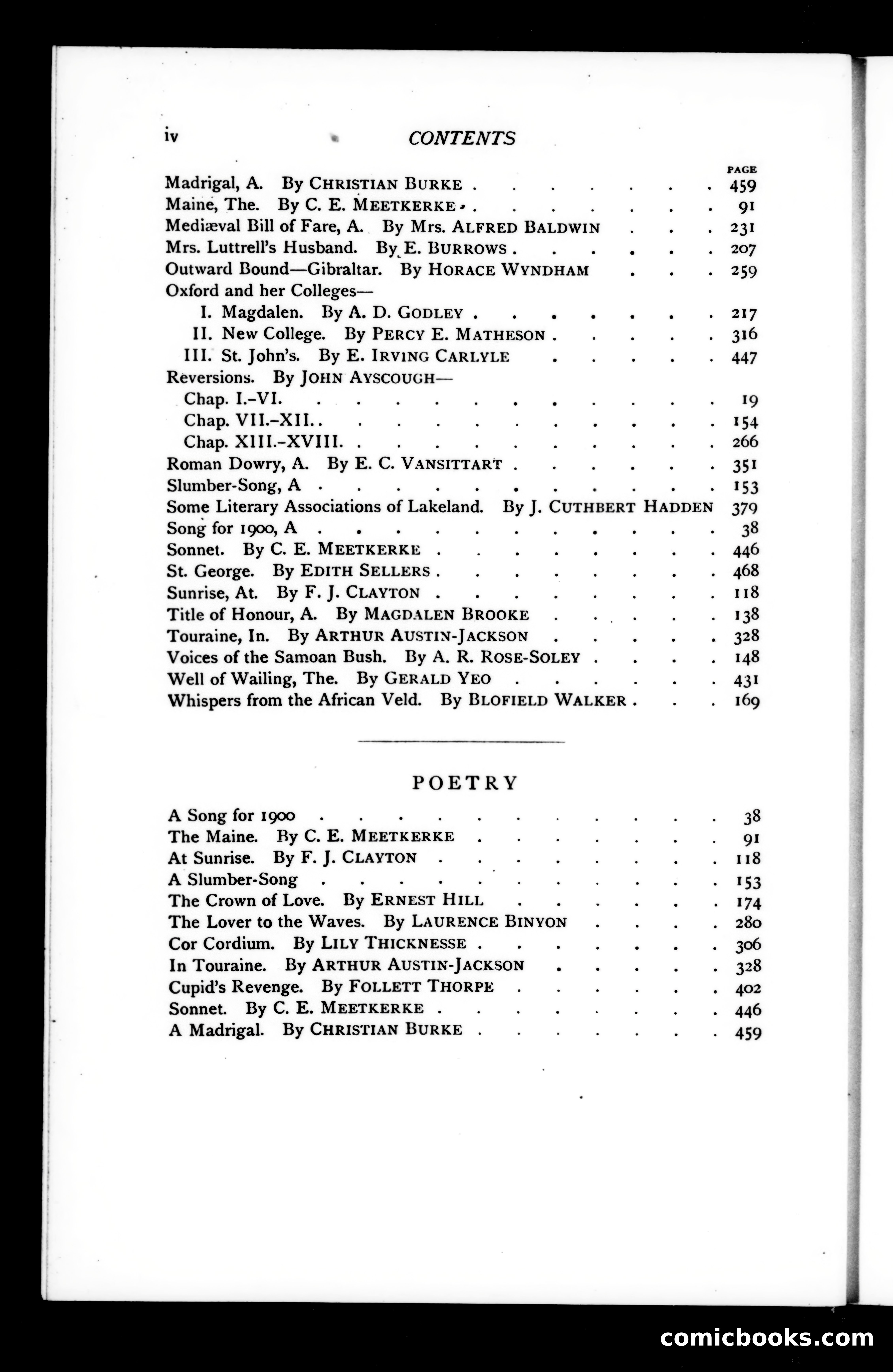 The Argosy, Volume LXX — page 4 of 4