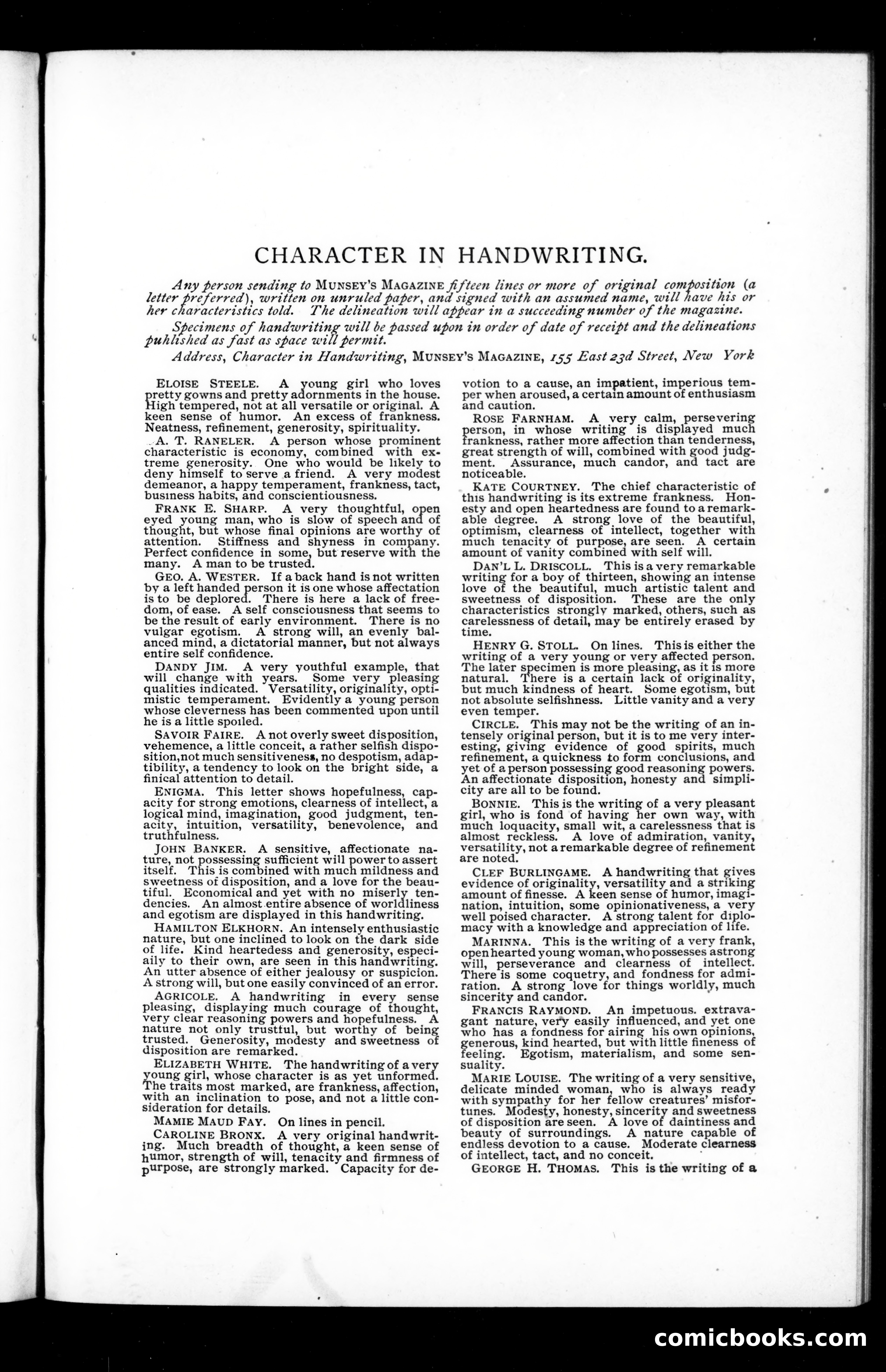 Munsey's Magazine, July 1893 — page 109 of 112