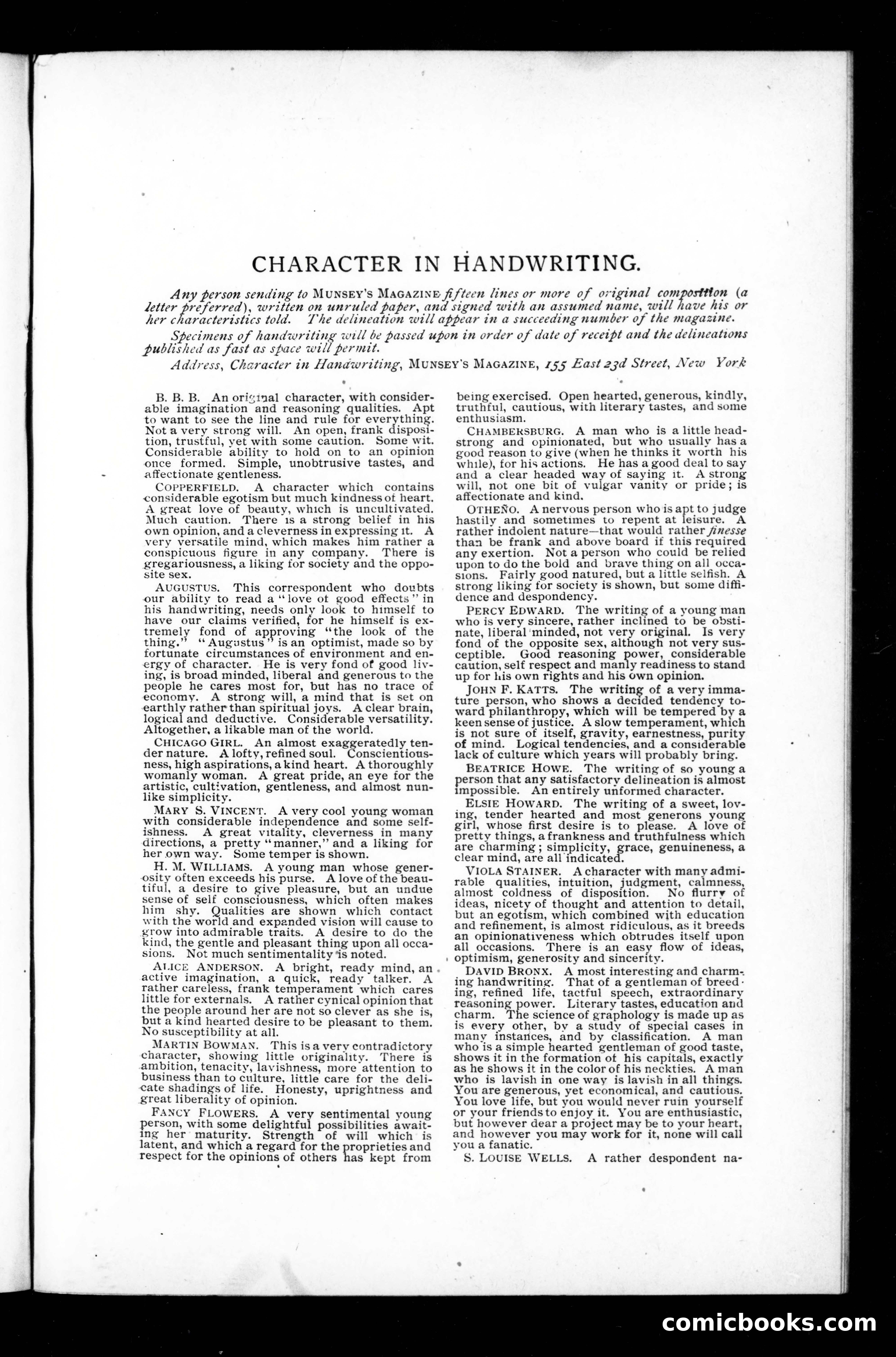 Munsey's Magazine, August 1893 — page 109 of 112