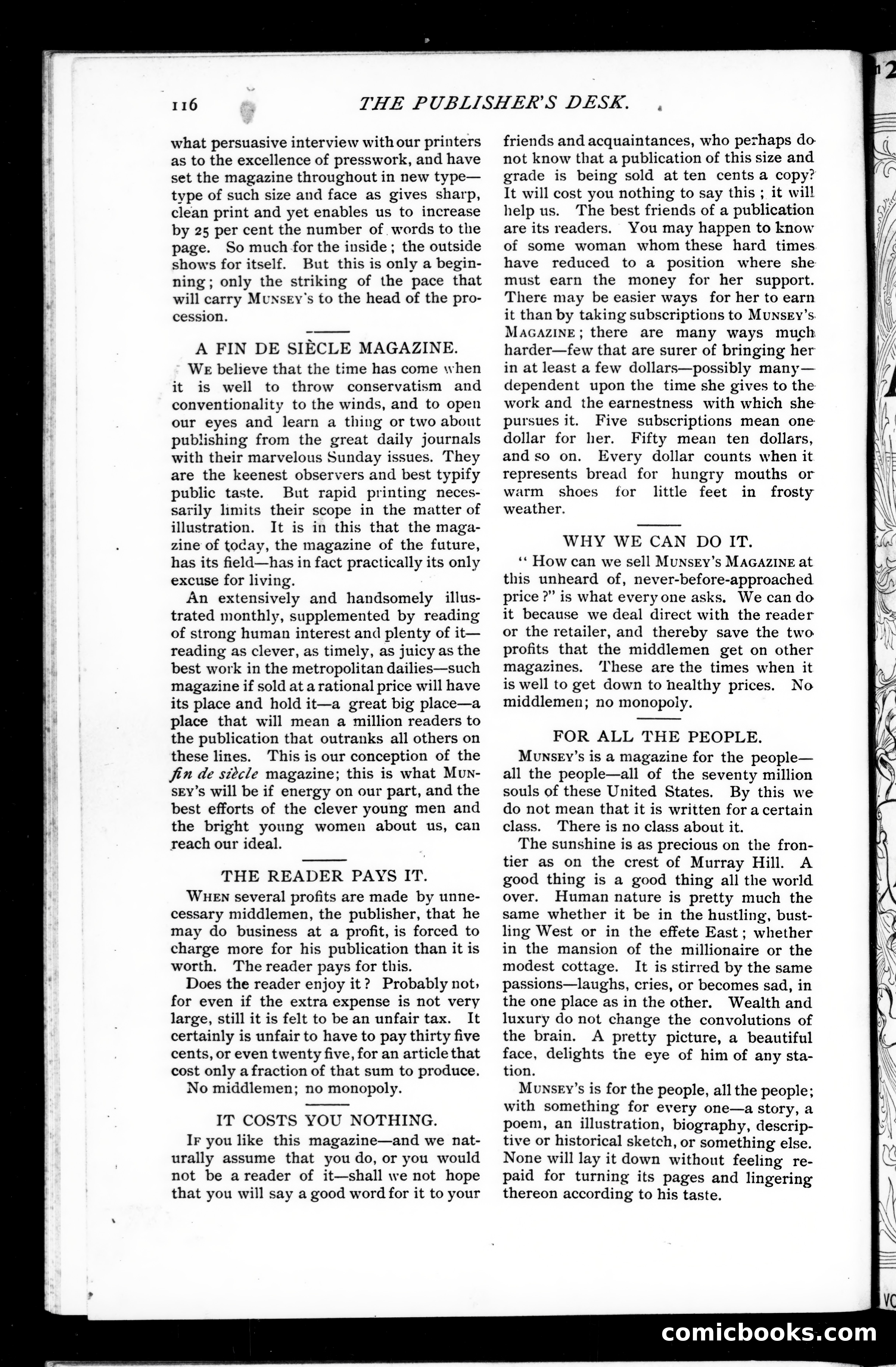 Munsey's Magazine, October 1893 — page 114 of 114