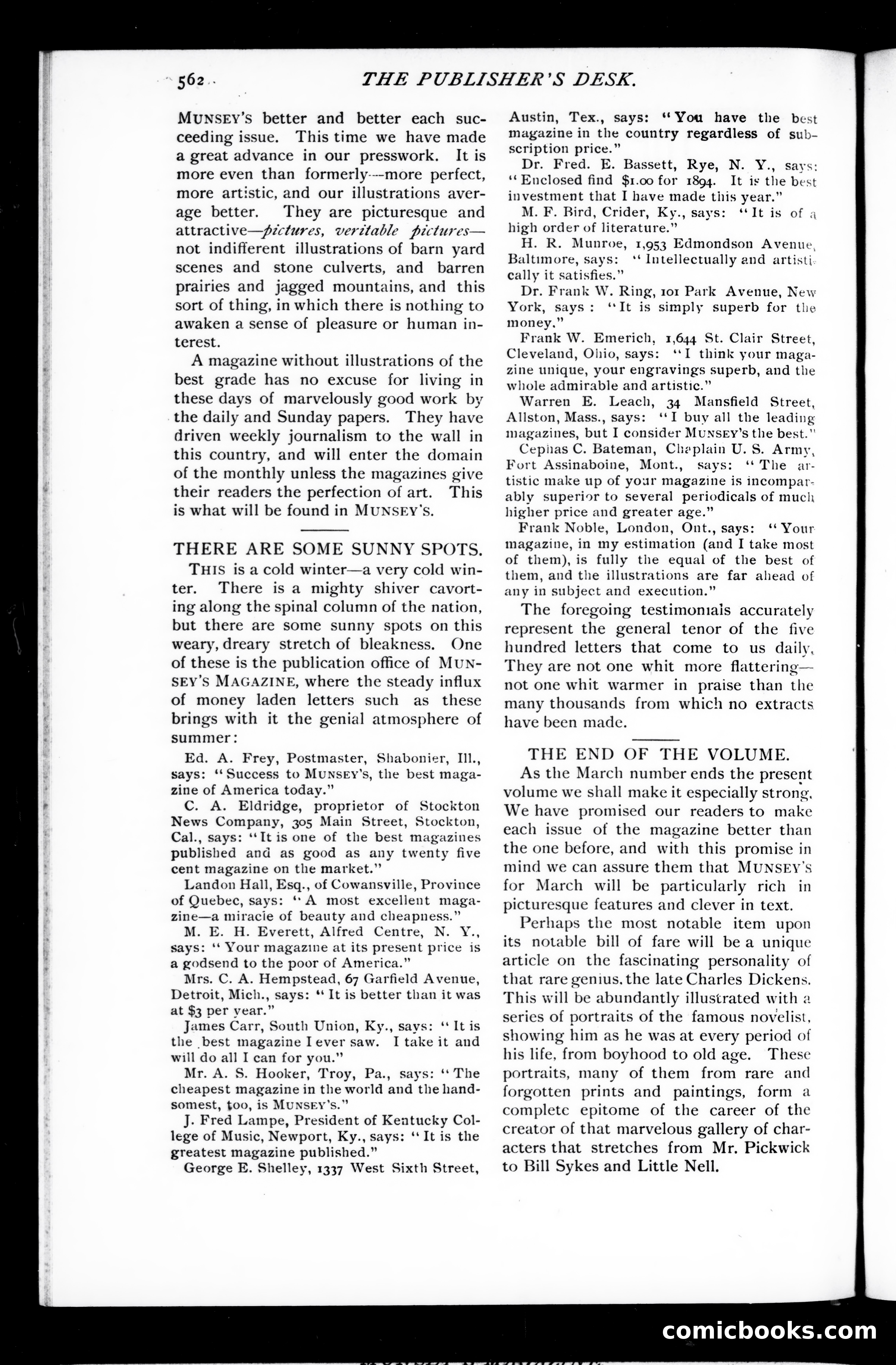 Munsey's Magazine, February 1894 — page 112 of 114