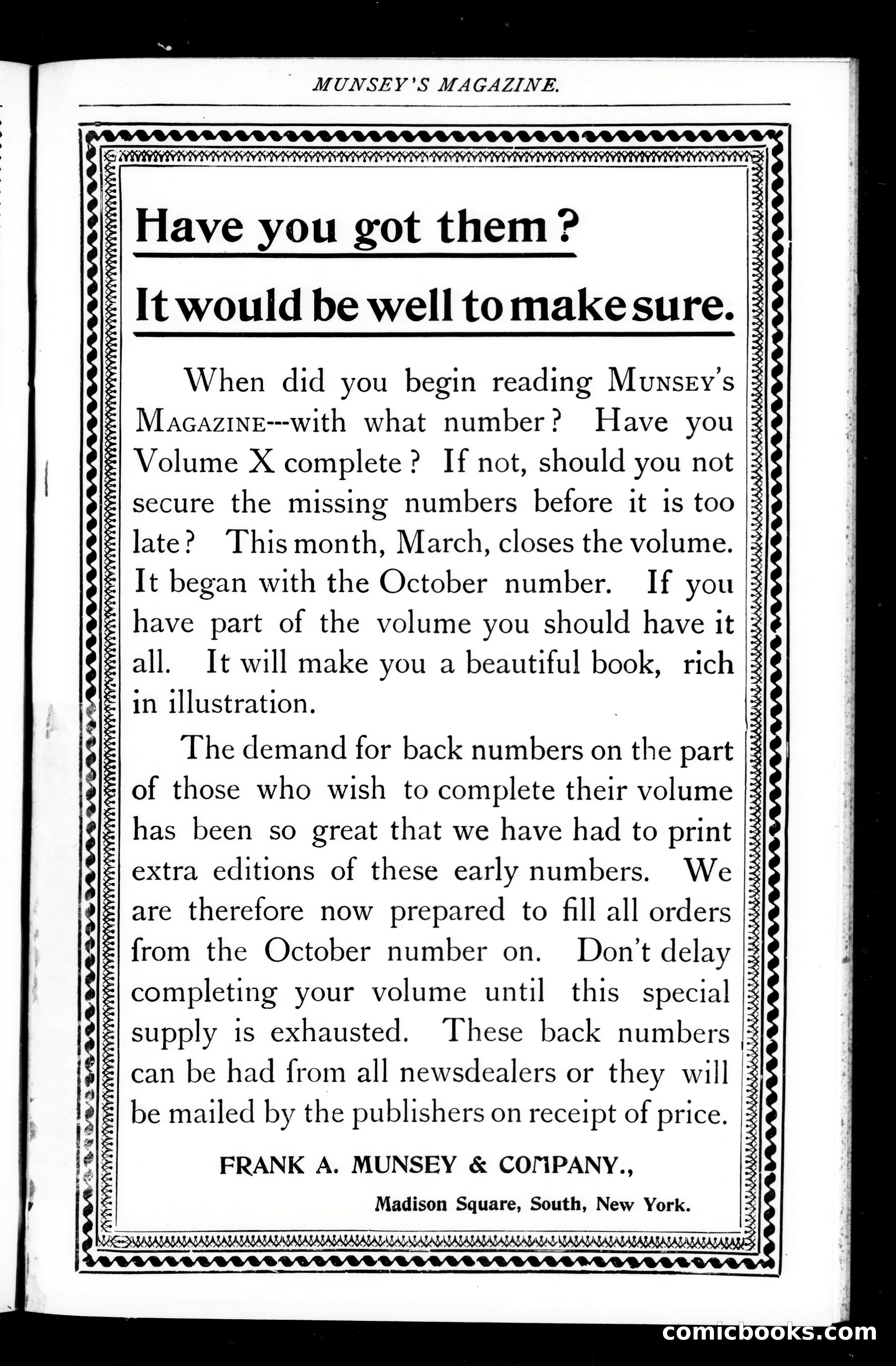 Munsey's Magazine, March 1894 — page 5 of 131