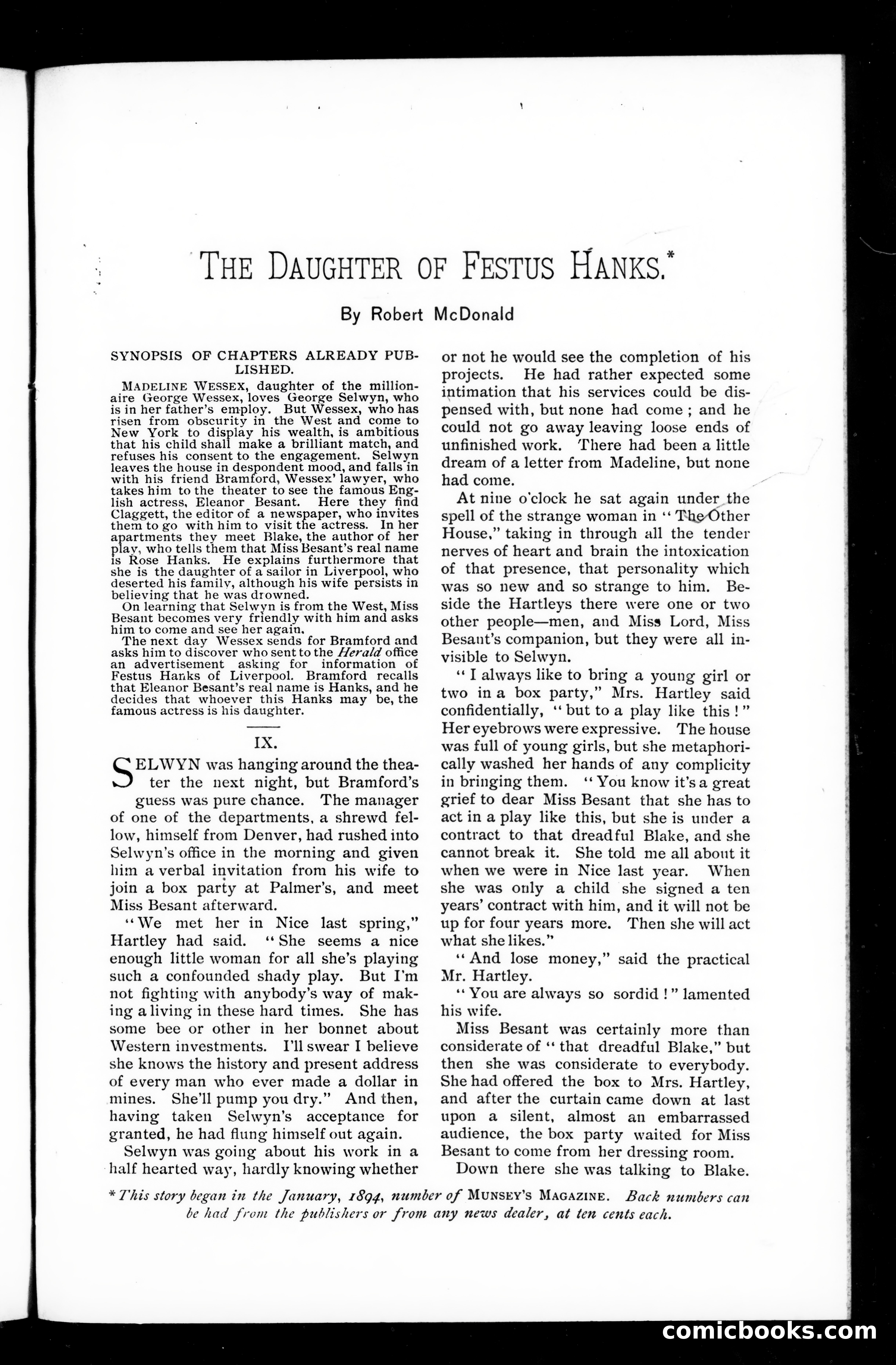 Munsey's Magazine, March 1894 — page 23 of 131