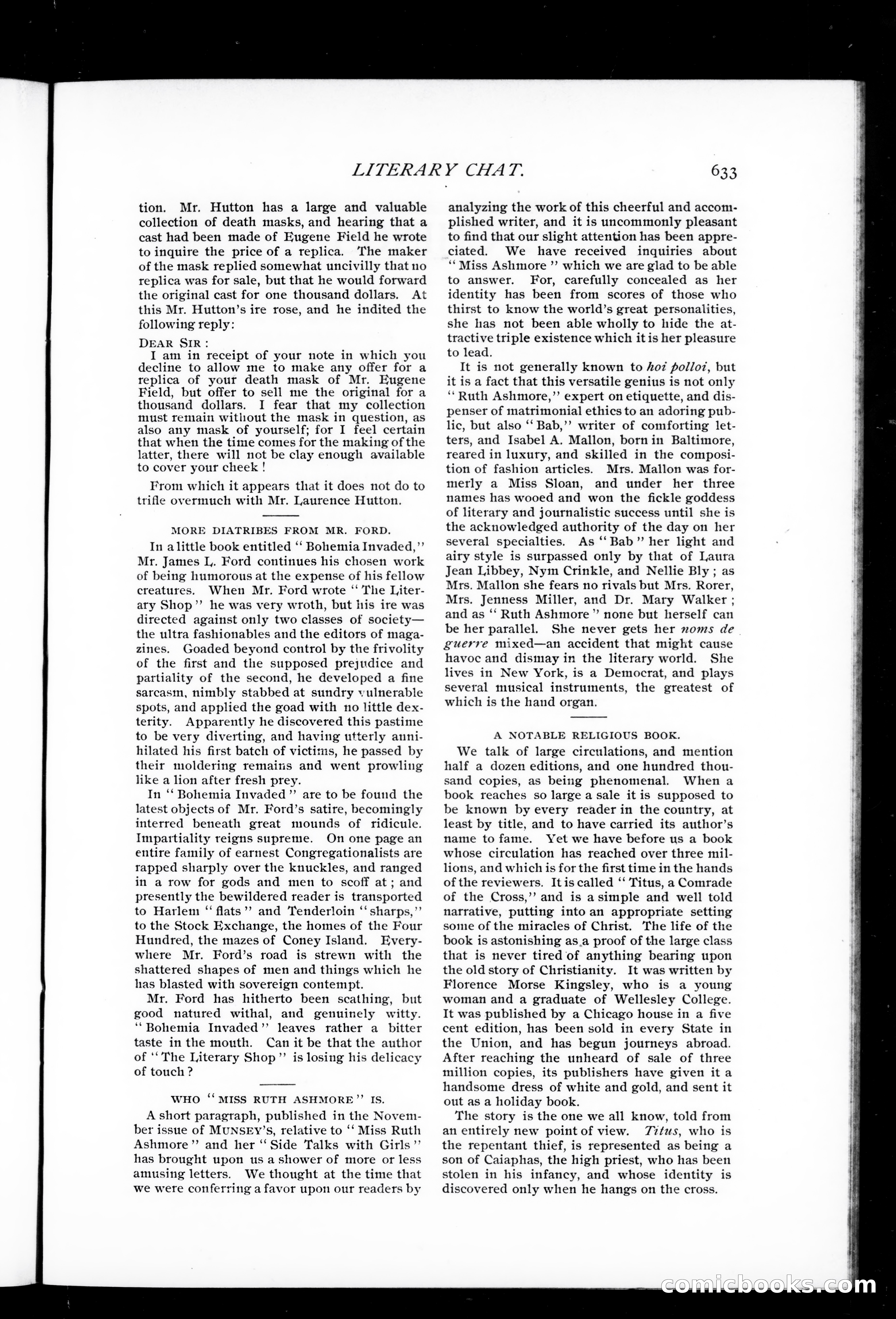 Munsey's Magazine, February 1896 — page 121 of 128