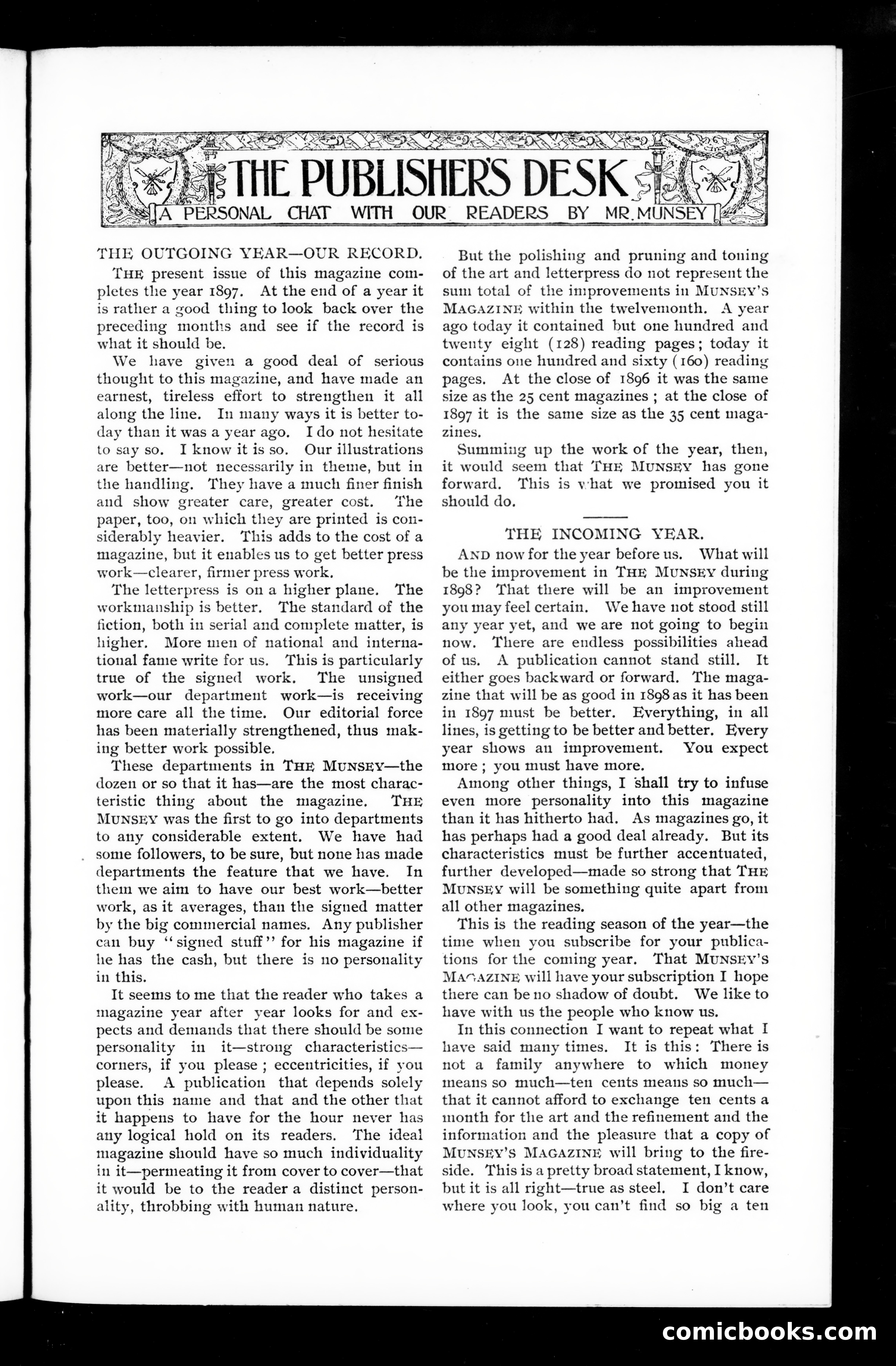 Munsey's Magazine, December 1897 — page 159 of 164