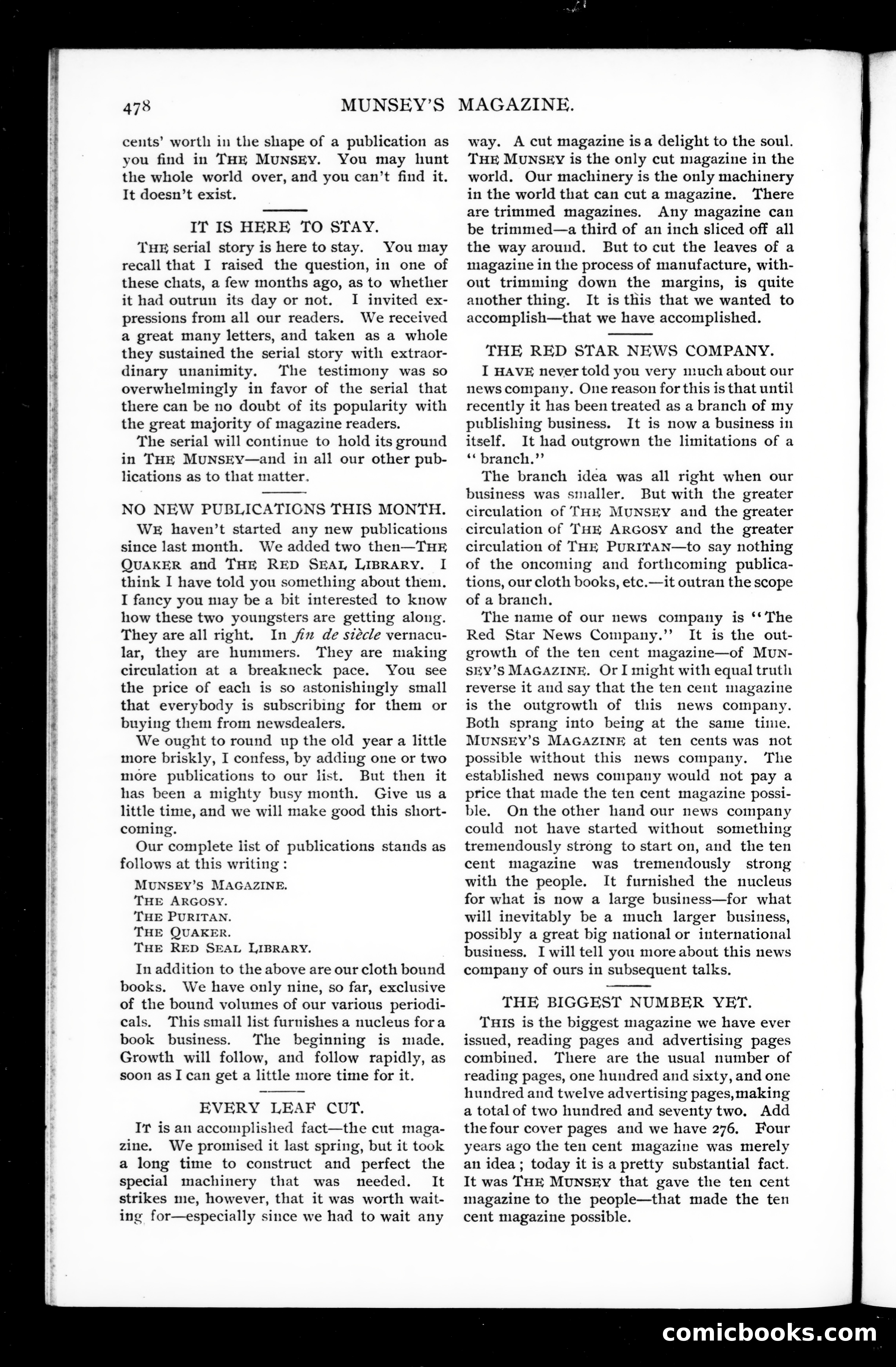 Munsey's Magazine, December 1897 — page 160 of 164