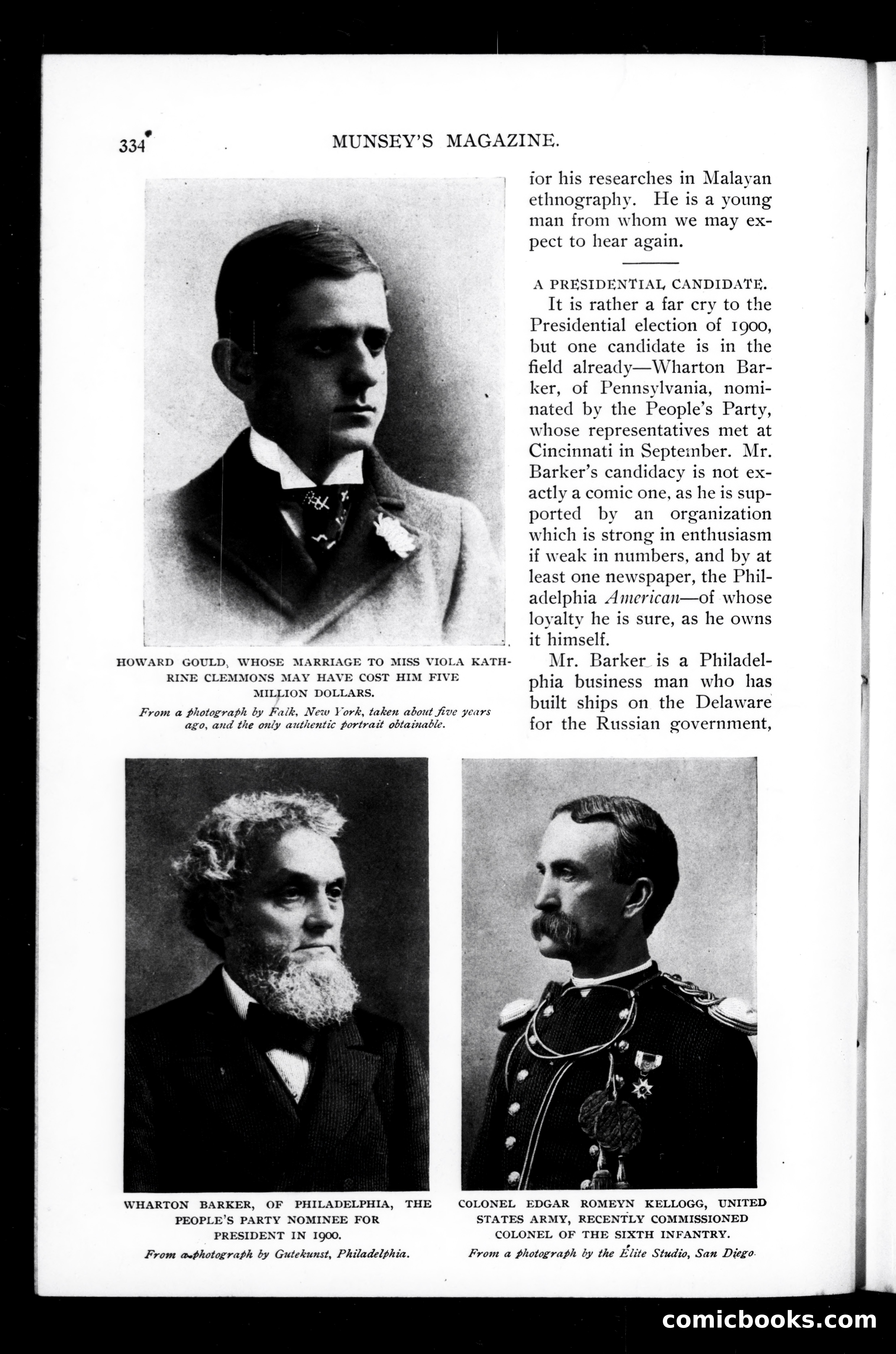 Munsey's Magazine, December 1898 — page 10 of 164