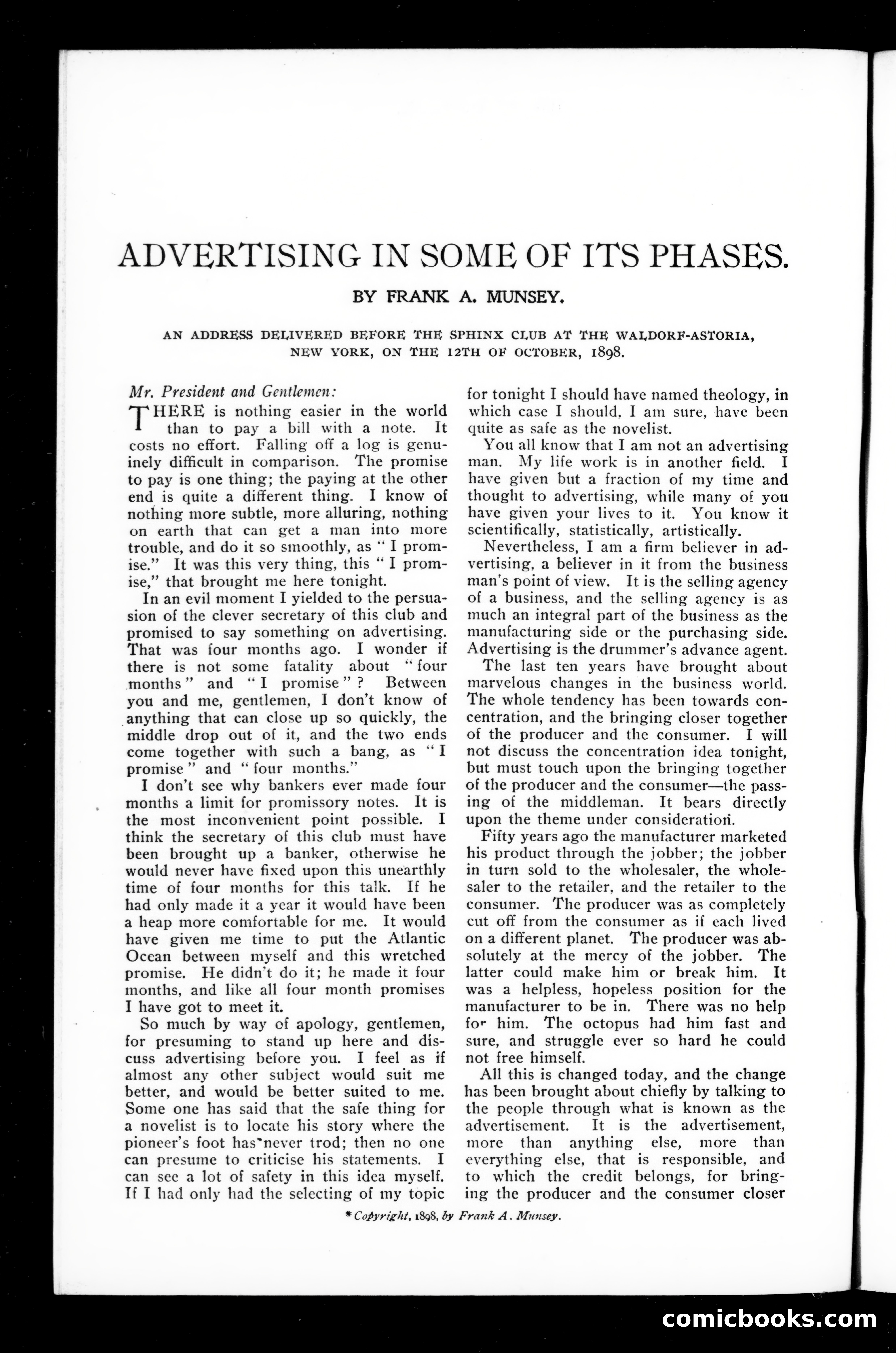 Munsey's Magazine, December 1898 — page 152 of 164