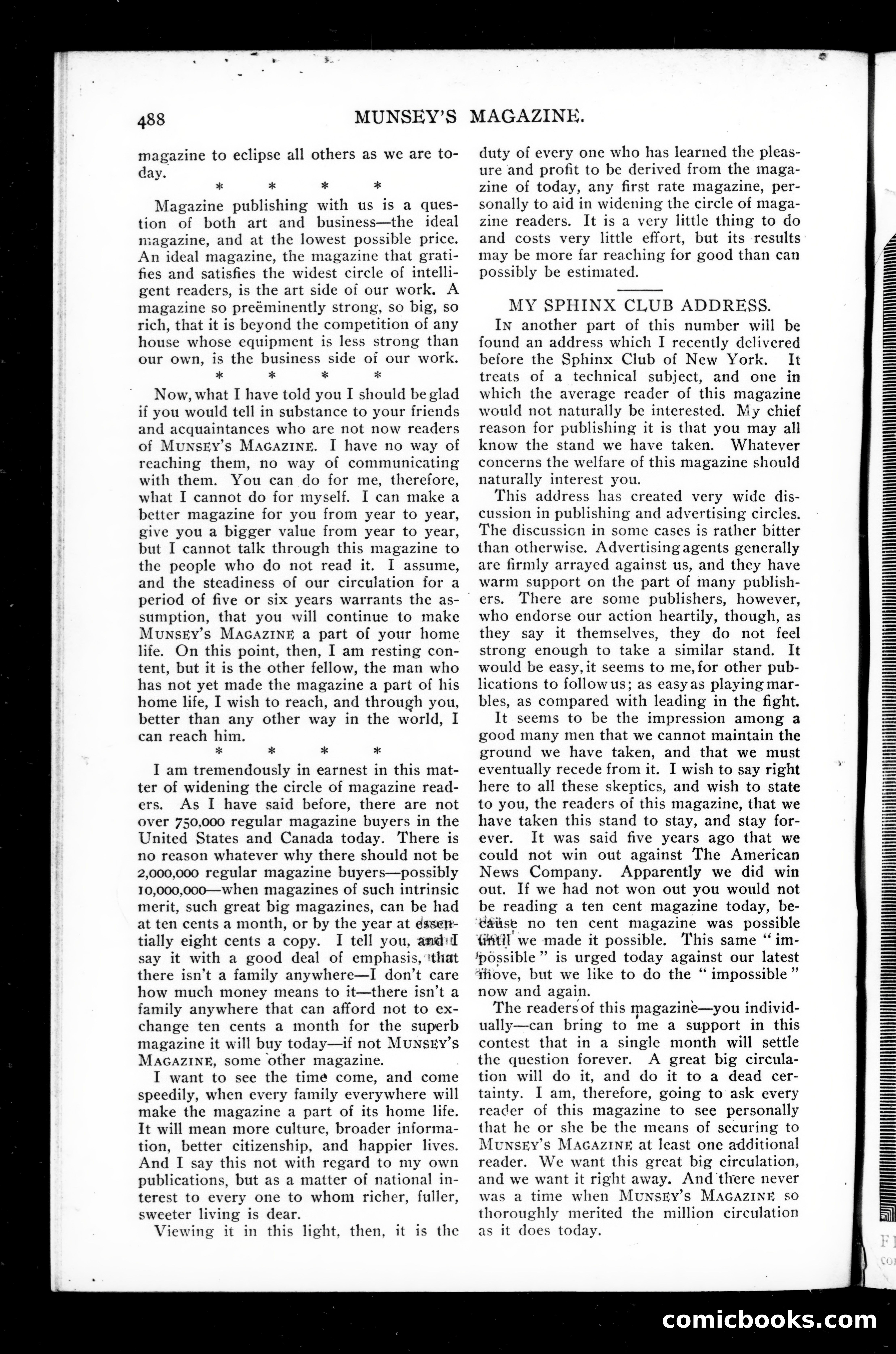 Munsey's Magazine, December 1898 — page 164 of 164