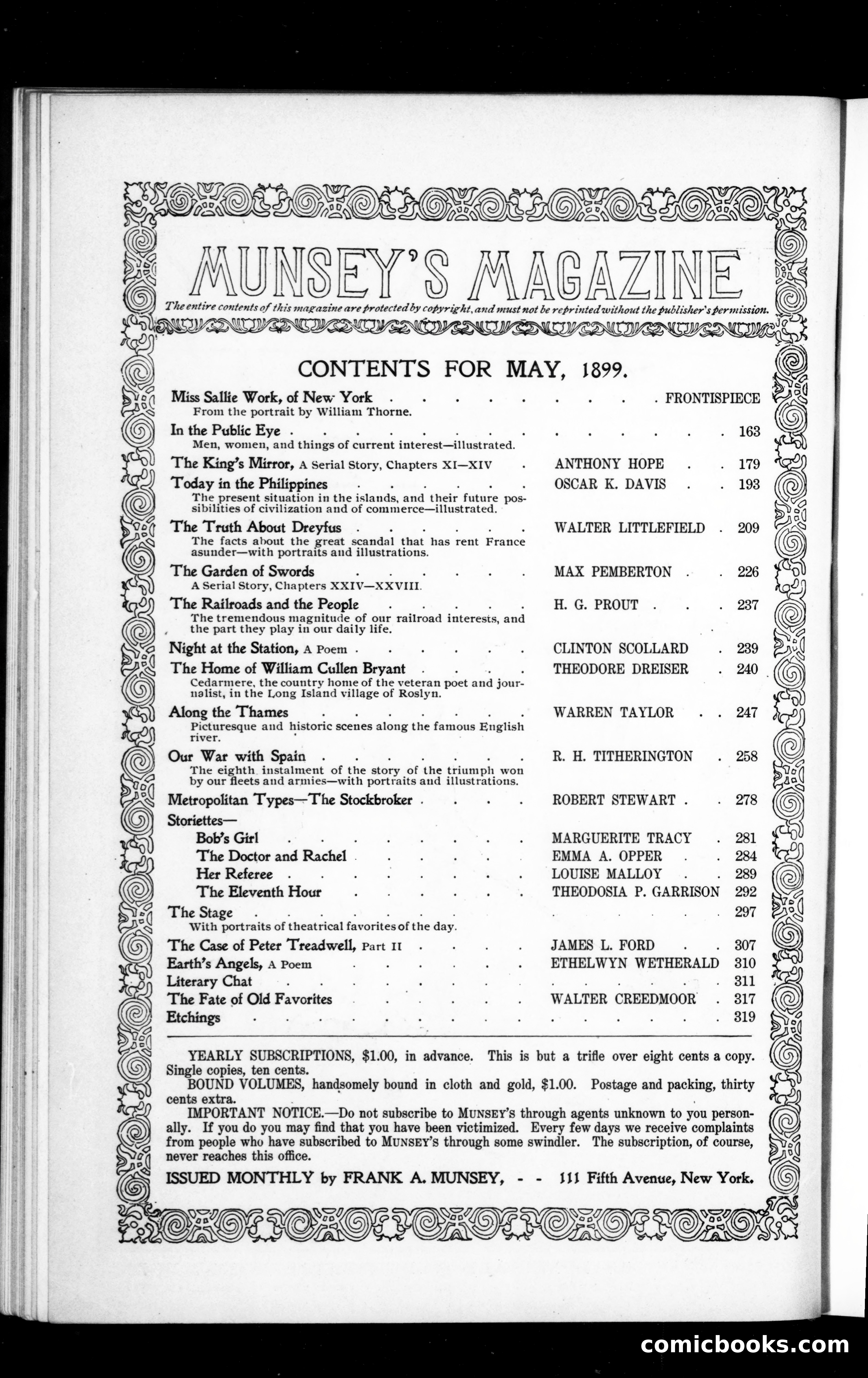 Munsey's Magazine, May 1899 — page 2 of 168