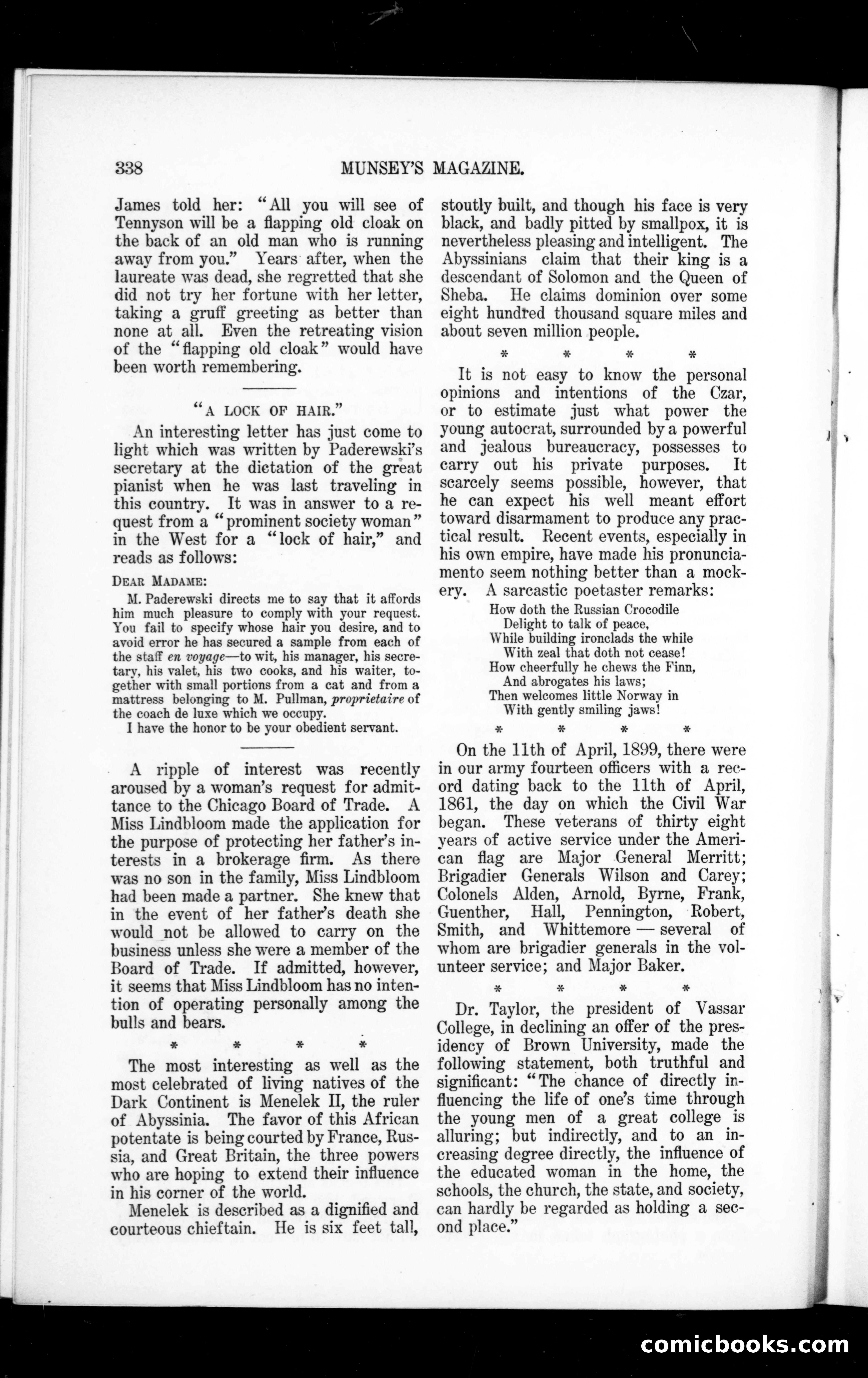 Munsey's Magazine, June 1899 — page 20 of 164