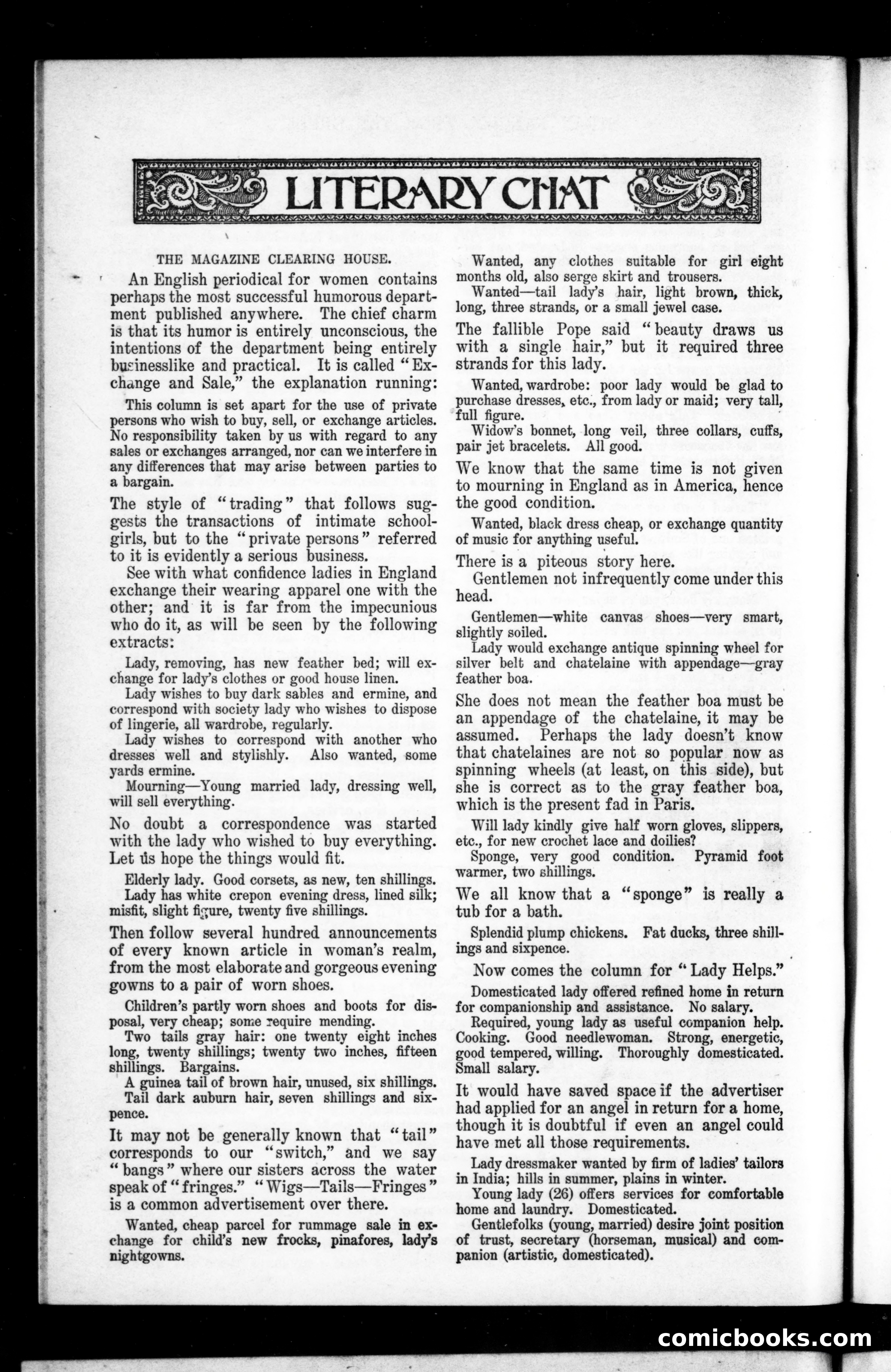 Munsey's Magazine, Vol. 22, No. 4 — page 158 of 162